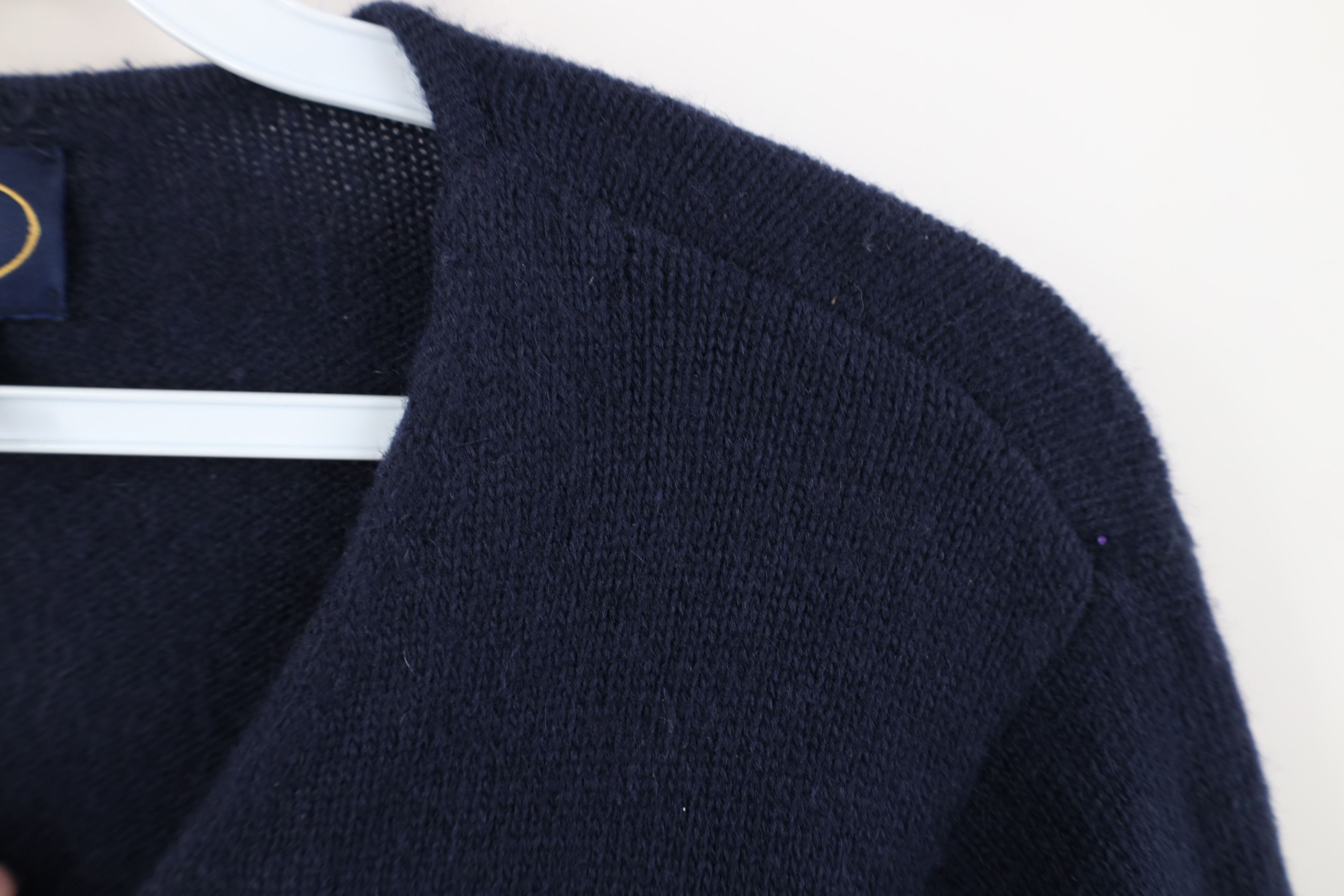 Vintage Vintage 90s Streetwear Lambswool Angora Knit Sweater Blue Size M / US 6-8 / IT 42-44 - 7 Thumbnail