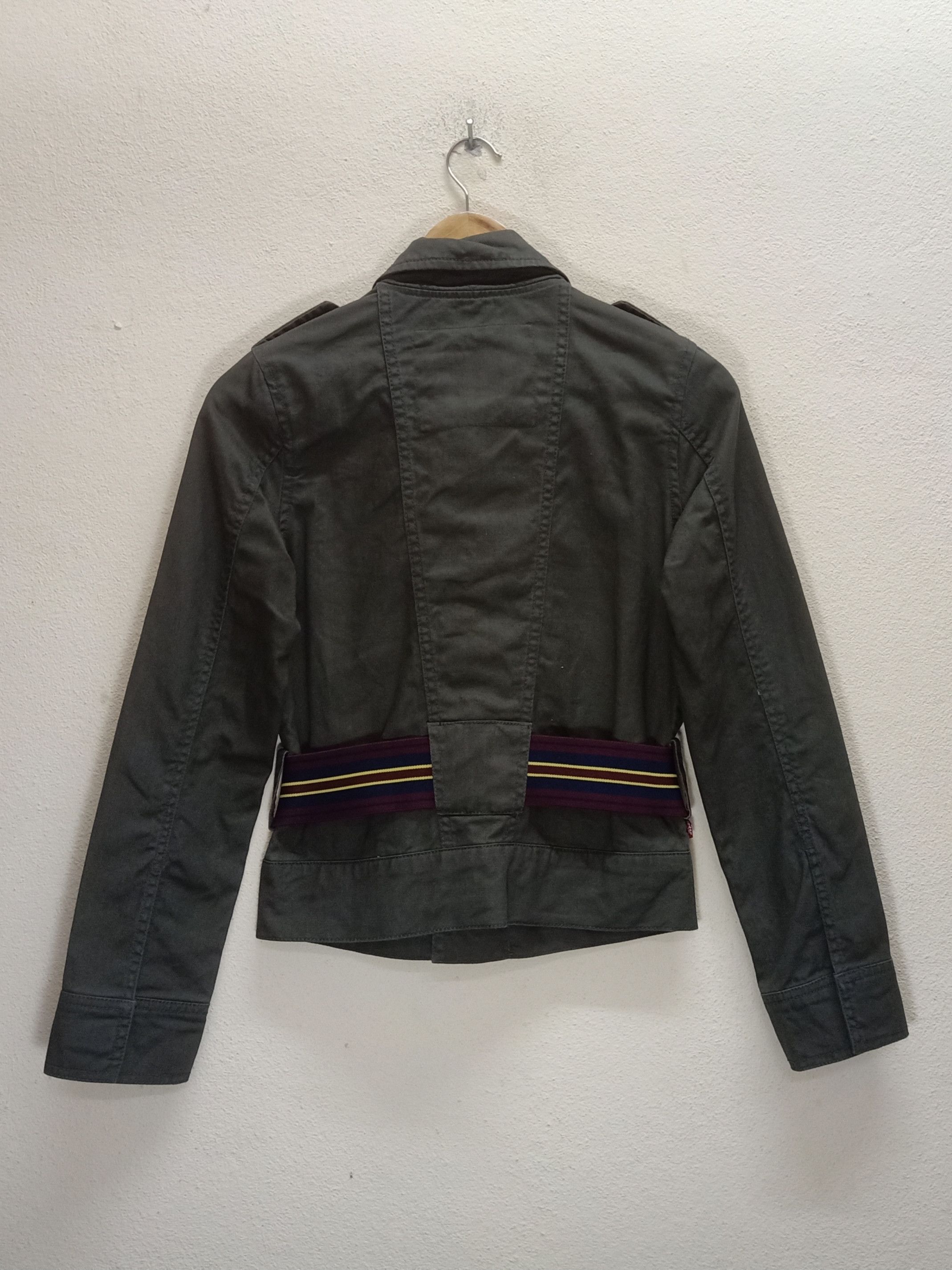 Levi's LEVI'S Positively Superior Green Military S Crop Jacket Size S / US 4 / IT 40 - 3 Thumbnail