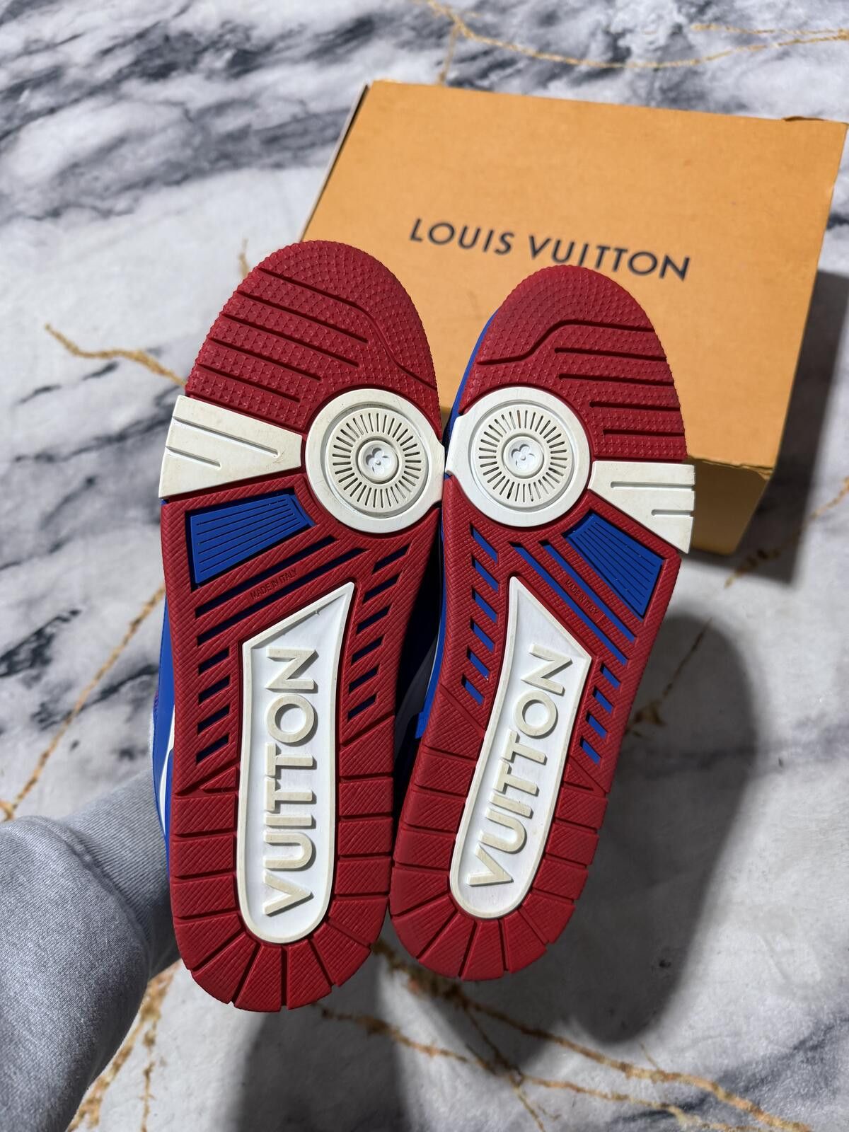 Louis Vuitton Louis Vuitton LV Trainer Blue White Red - Sz 10US Size US 10 / EU 43 - 6 Thumbnail