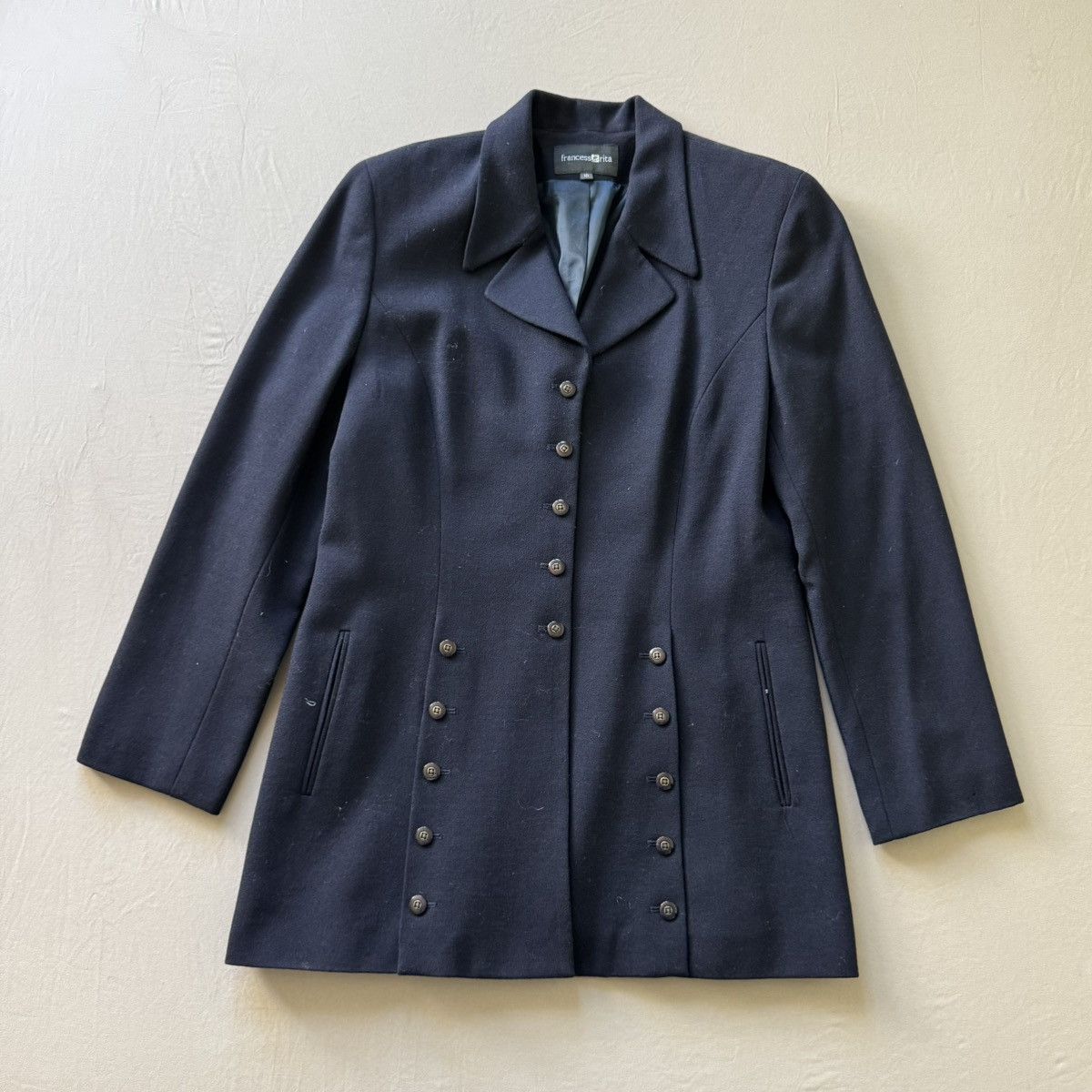 Other Vintage Wool Blend Long Blazer Size L / US 10 / IT 46 - 1 Thumbnail