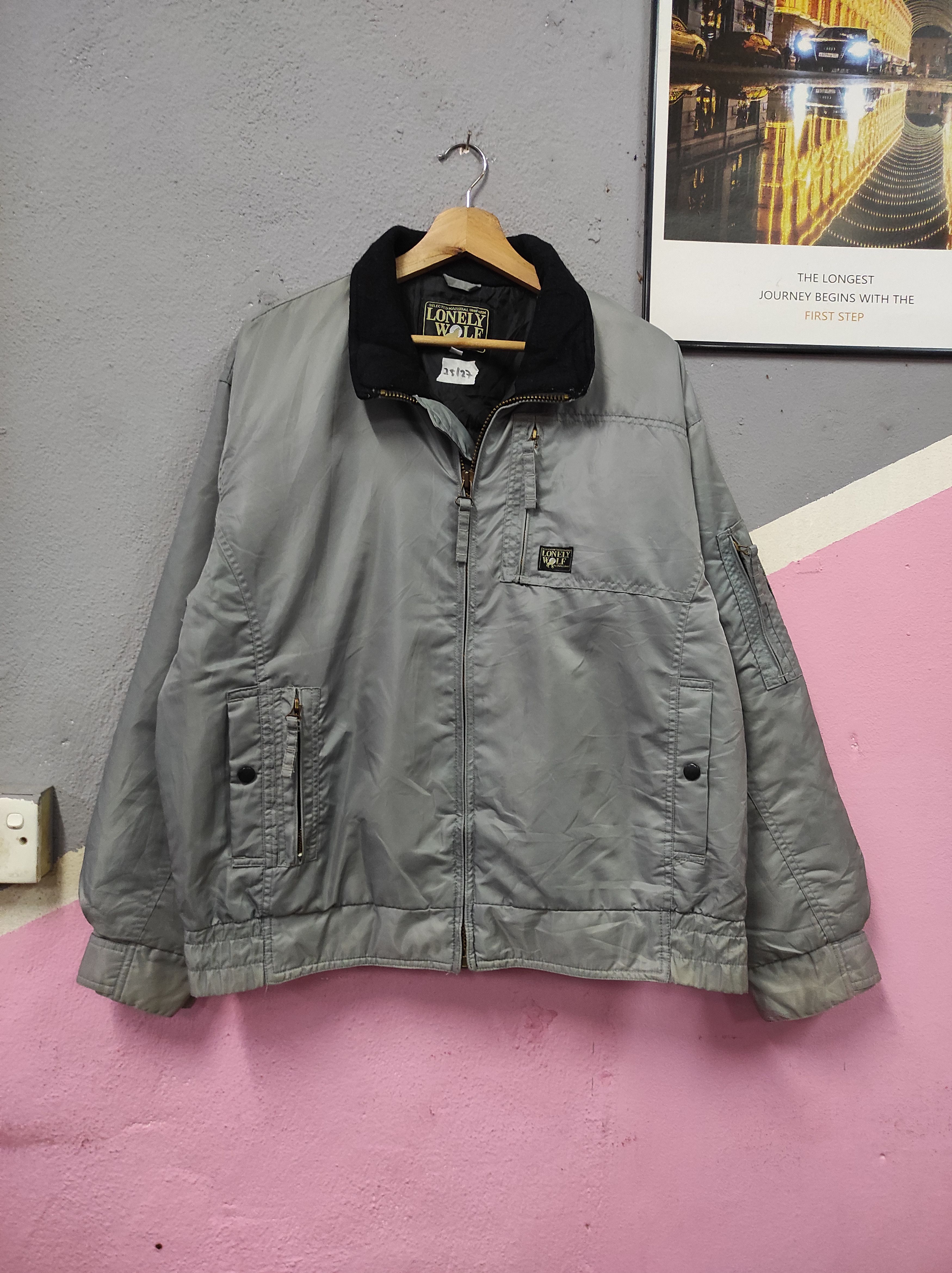Hunter × Japanese Brand LONELY WOLF KMEW BOMBER JACKET FADED Size US L / EU 52-54 / 3 - 2 Thumbnail