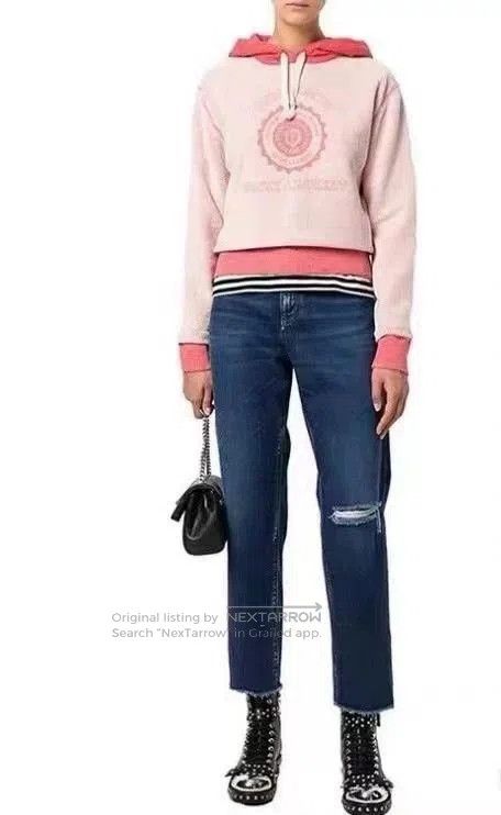 Saint Laurent Paris Saint Laurent Pink Hoodie Sweatshirt . Size US M / EU 48-50 / 2 - 6 Thumbnail