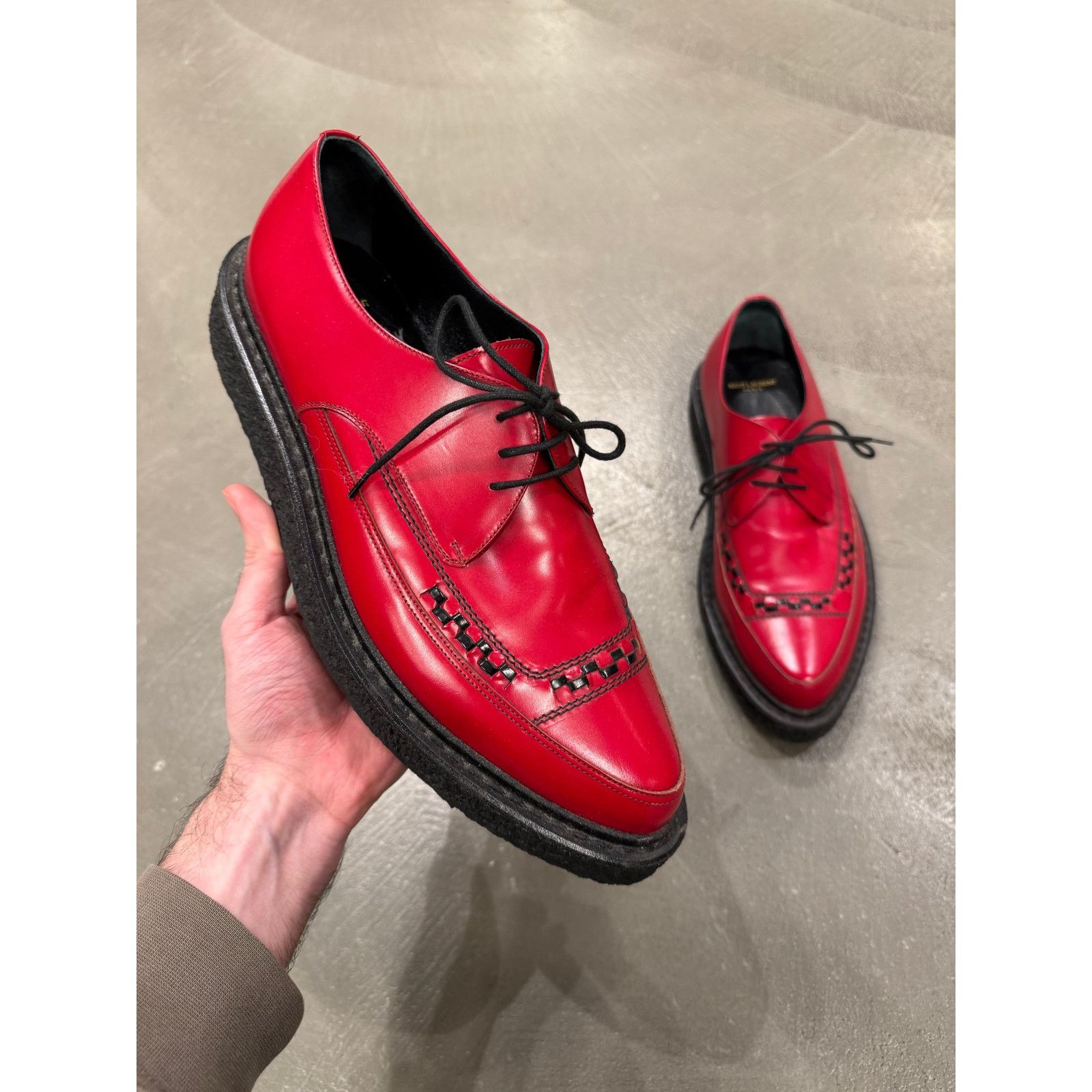 Saint Laurent Paris A/W2014 Saint Laurent by Hedi Slimane runway shoes Size US 12 / IT 42 - 1 Thumbnail