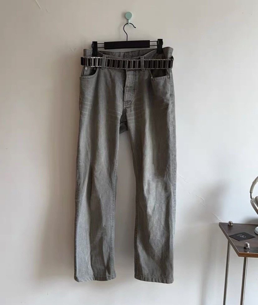 image of Helmut Lang Smoke Grey Jeans, Men's (Size 39)