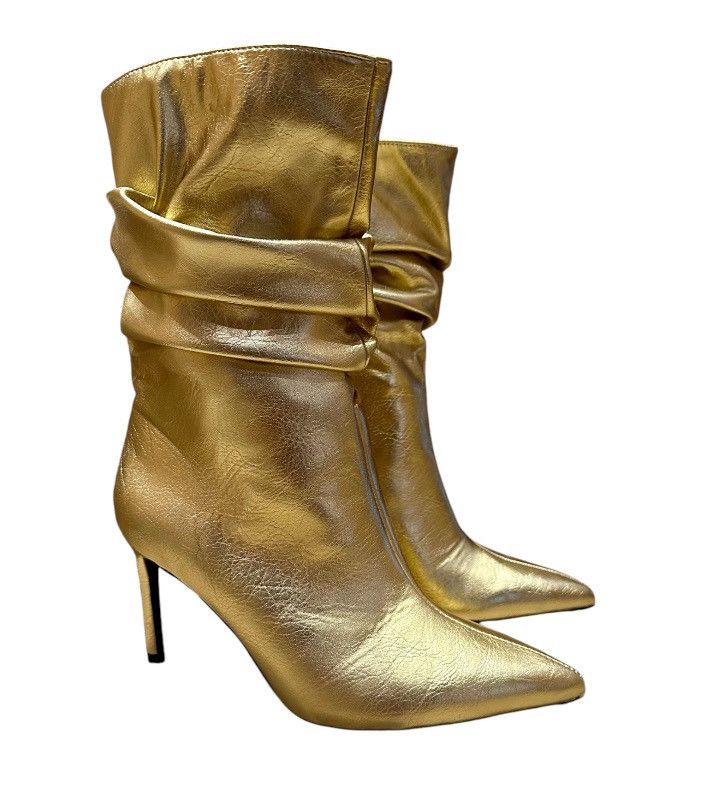 Bershka Boots-Golden Size US 8 / IT 38 - 2 Thumbnail