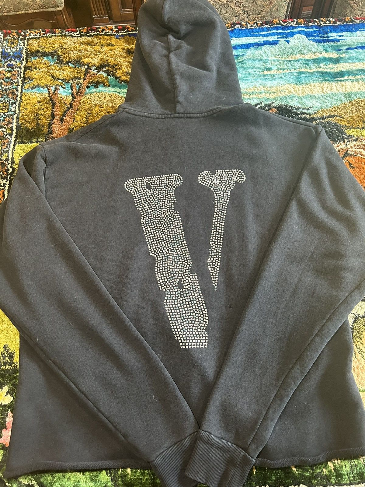 Swarovski Vintage Vlone X Swarovski Rhinestone Hoodie Size US L / EU 52-54 / 3 - 3 Thumbnail