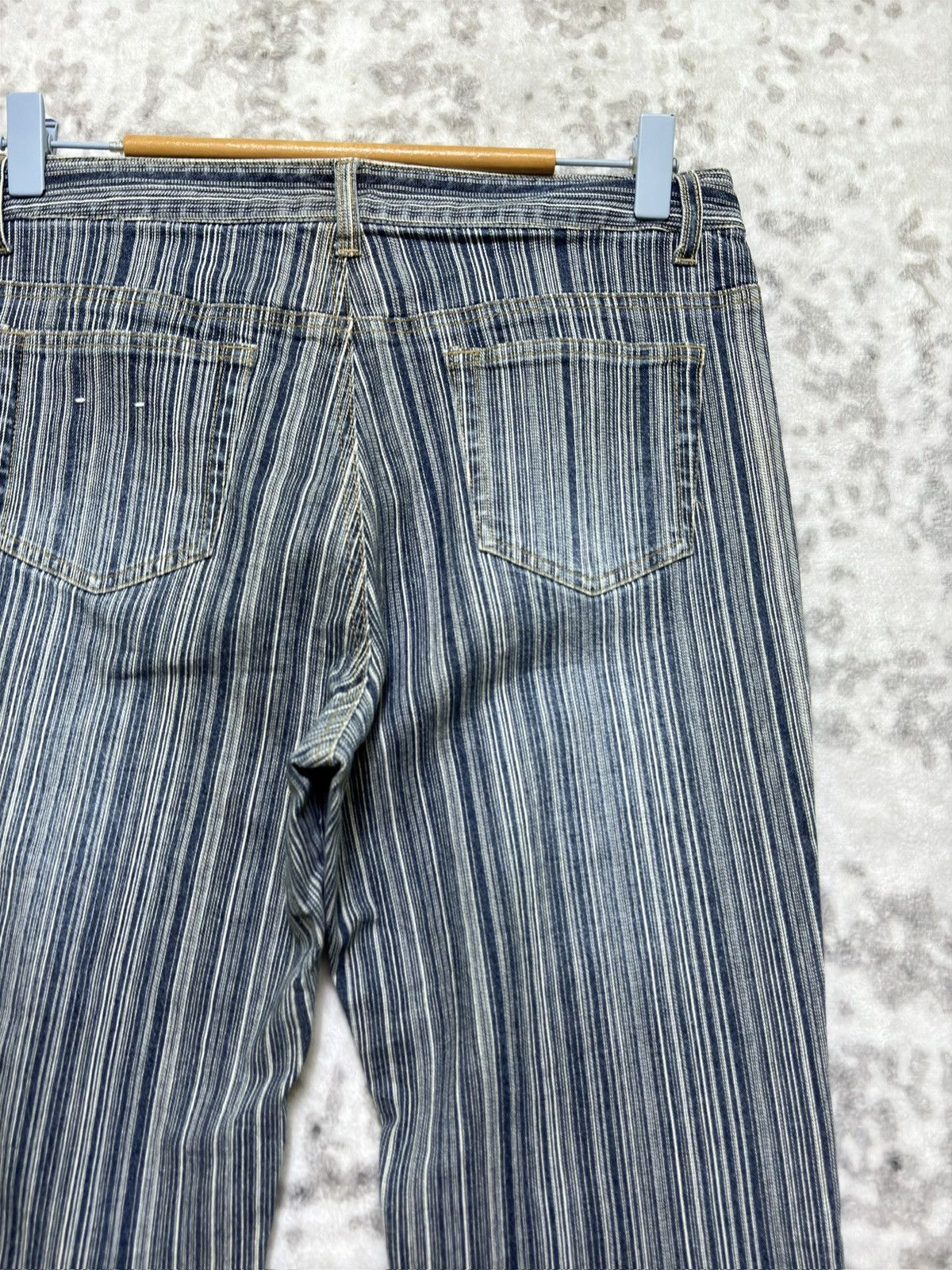 Japanese Brand Japanese Oririn Hickory Stripe Bootcut Archive Denim Jeans Size US 29 - 10 Thumbnail
