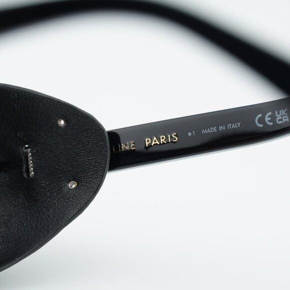 Celine Celine CL40301U 01C Sunglasses Black Square Frame, Smoke Size ONE SIZE - 8 Thumbnail