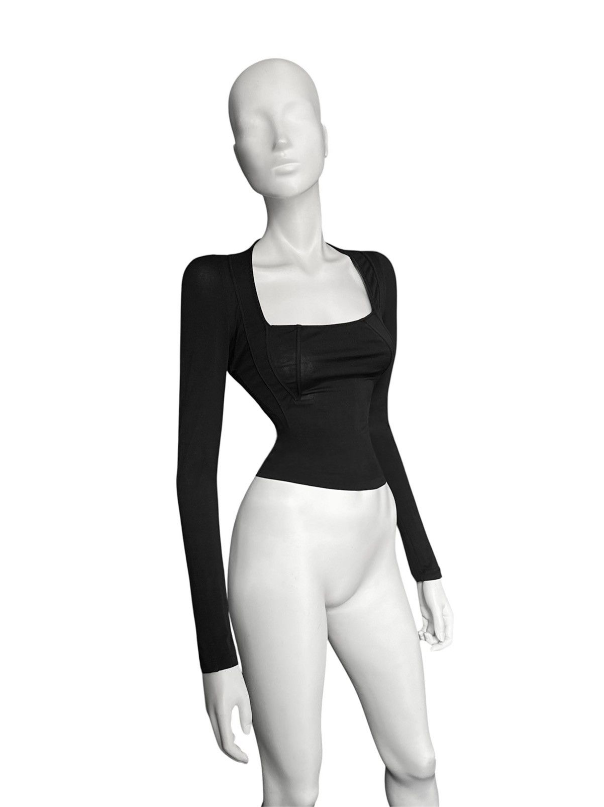 Yves Saint Laurent Yves Saint Laurent by Tom Ford Runway Corset Detail Blouse Size M / US 6-8 / IT 42-44 - 3 Thumbnail