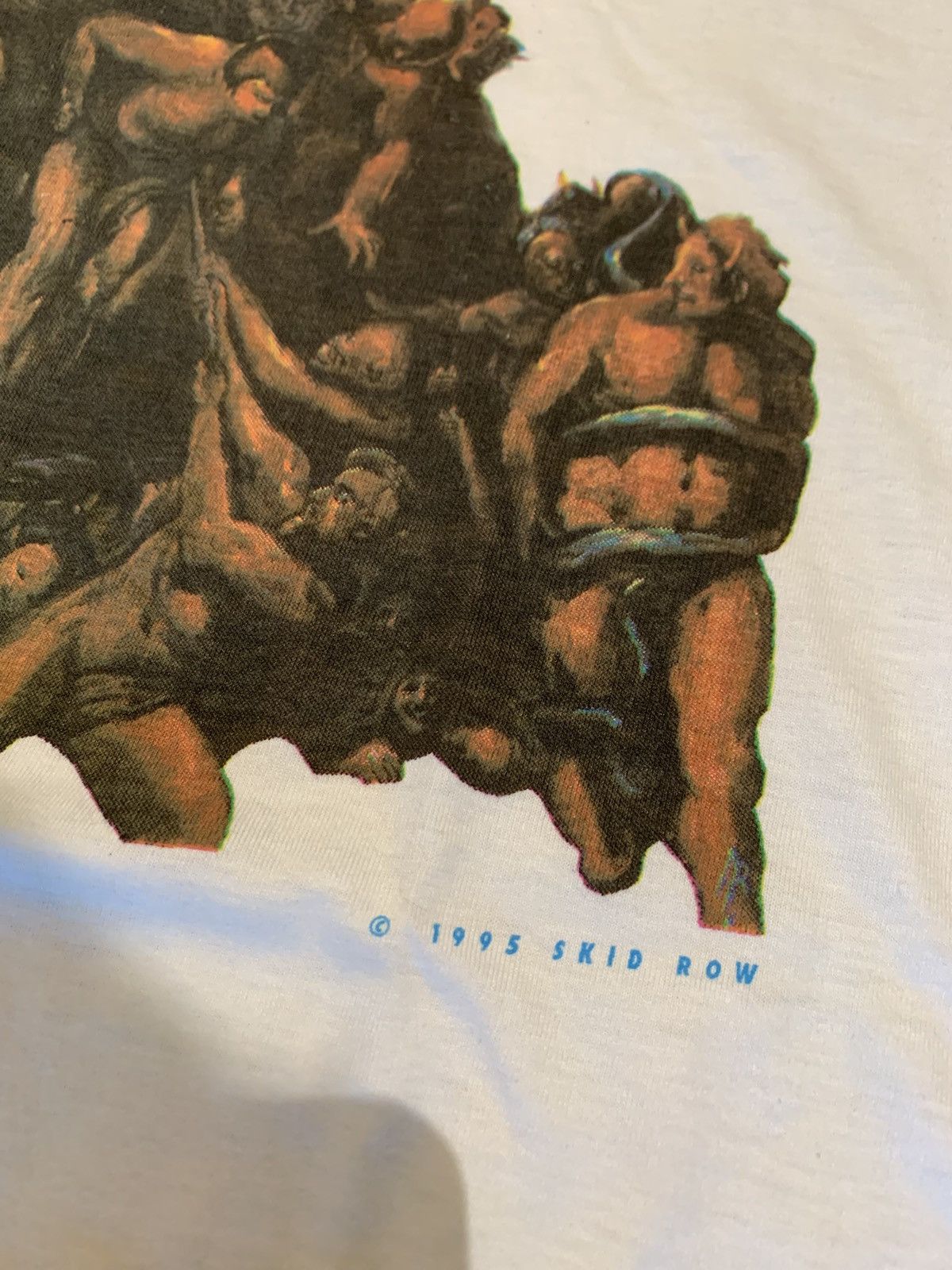 Vintage Rare Vintage Skid Row Francisco Goya 1995 T Short Size US XL / EU 56 / 4 - 5 Thumbnail