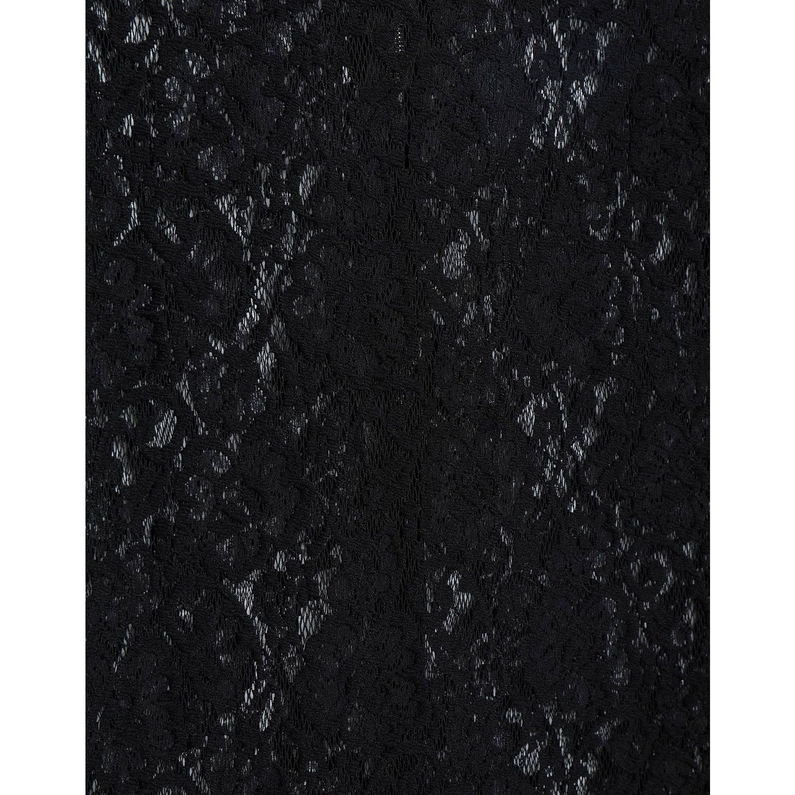 Dolce & Gabbana Dolce & Gabbana Black Sheer Lace Midi Skirt IT 36 US XXS Size 25" / US 0 / IT 36 - 10 Thumbnail