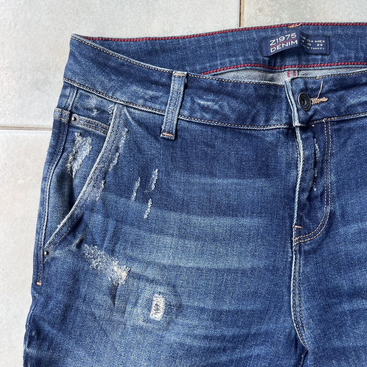 Zara Zara Denim Distressed Ankle Cut Jeans Size US 32 / EU 48 - 4 Thumbnail