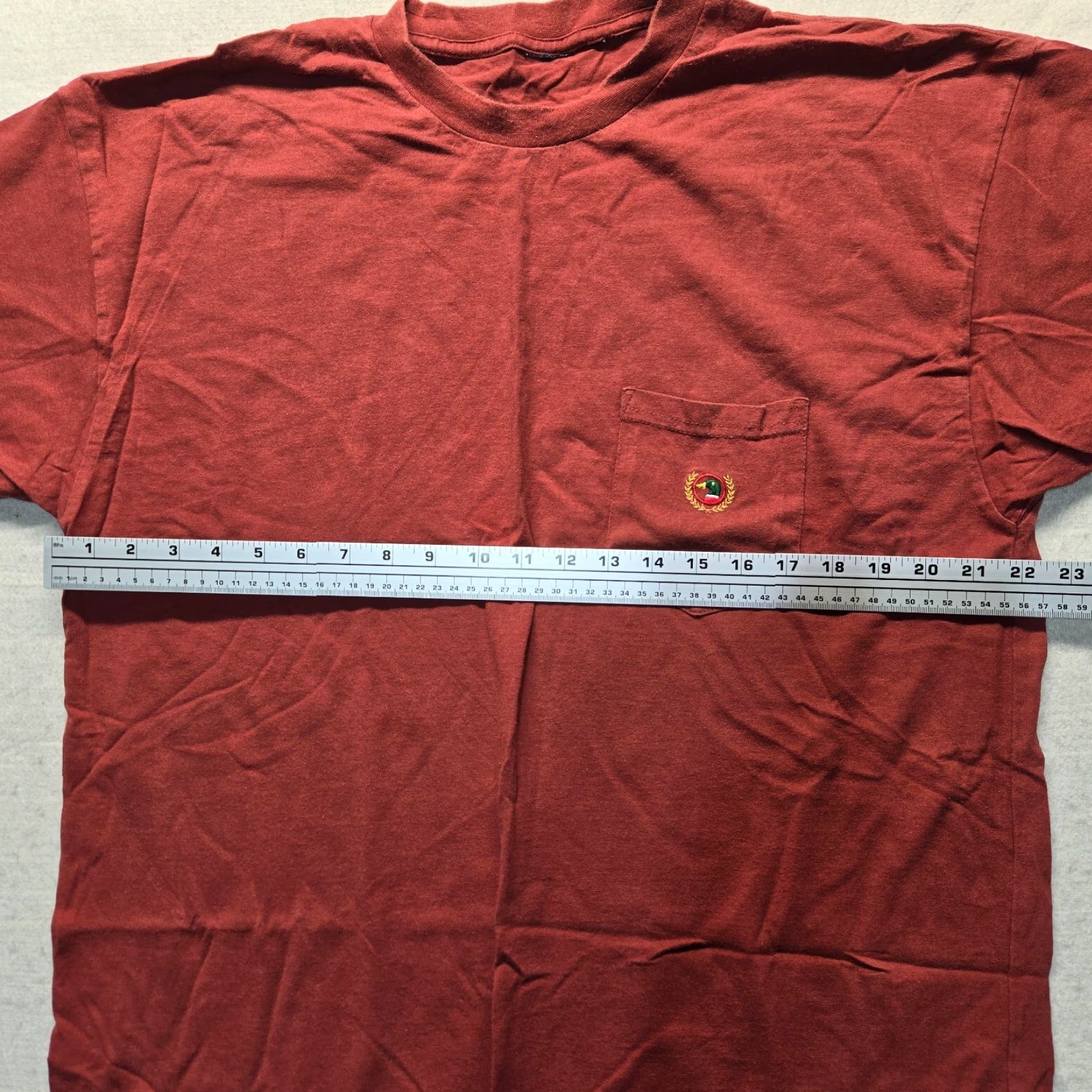 Vintage VINTAGE RedHead Men's T-Shirt 2XL Cotton Solid Red Casual Tee 90s Size US XXL / EU 58 / 5 - 3 Thumbnail