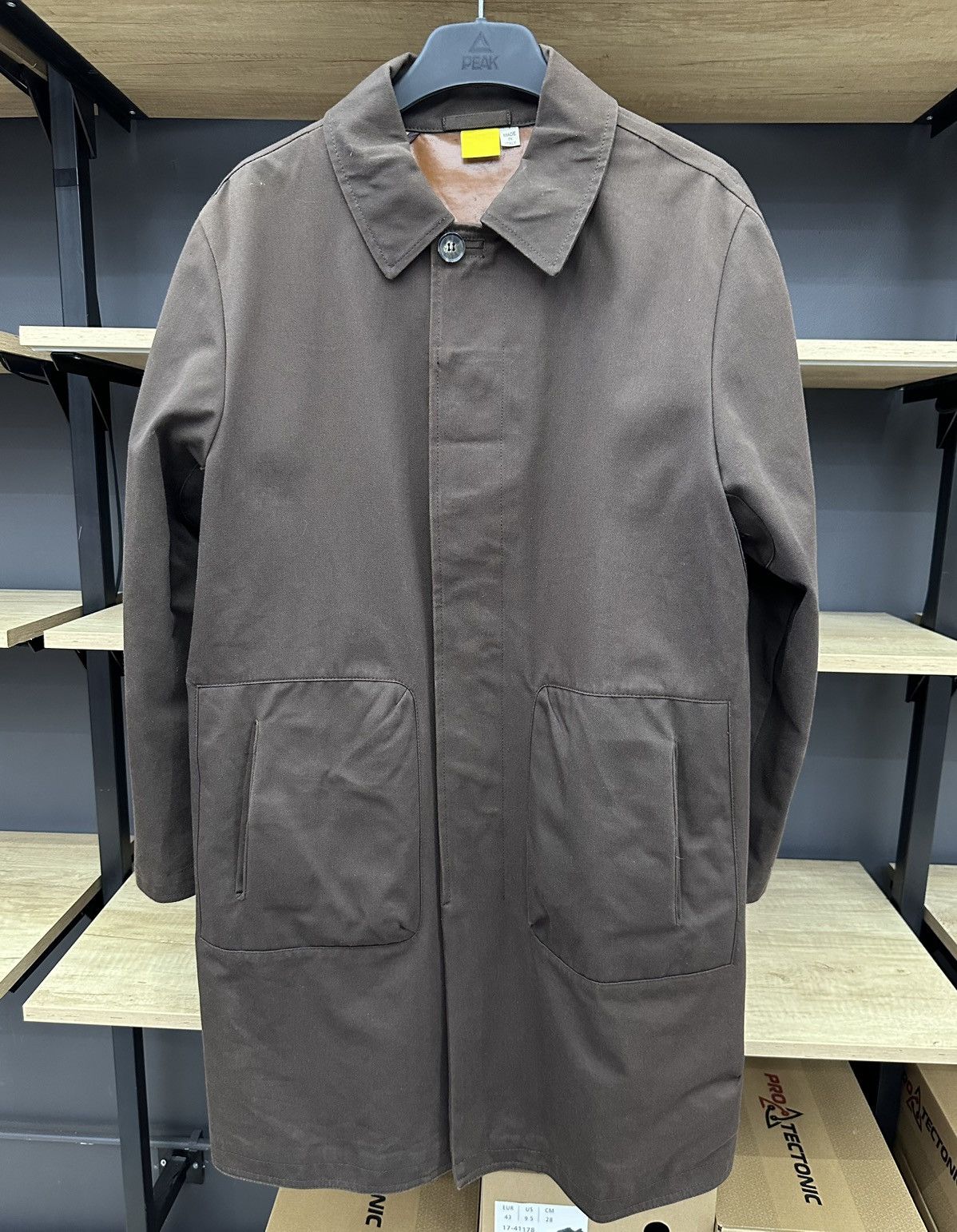 image of Archival Clothing x Mandarina Duck 90's Archival Mandarina Duck Water Proof Trench Coat in Brown (S