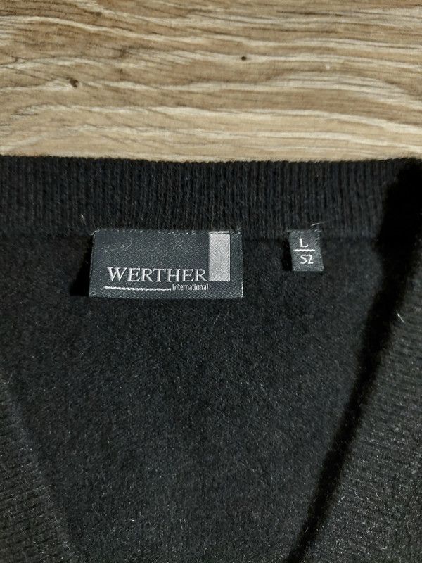 Vintage 100% cashmere vest black luxury soft unique 80s 90s Size US L / EU 52-54 / 3 - 2 Thumbnail