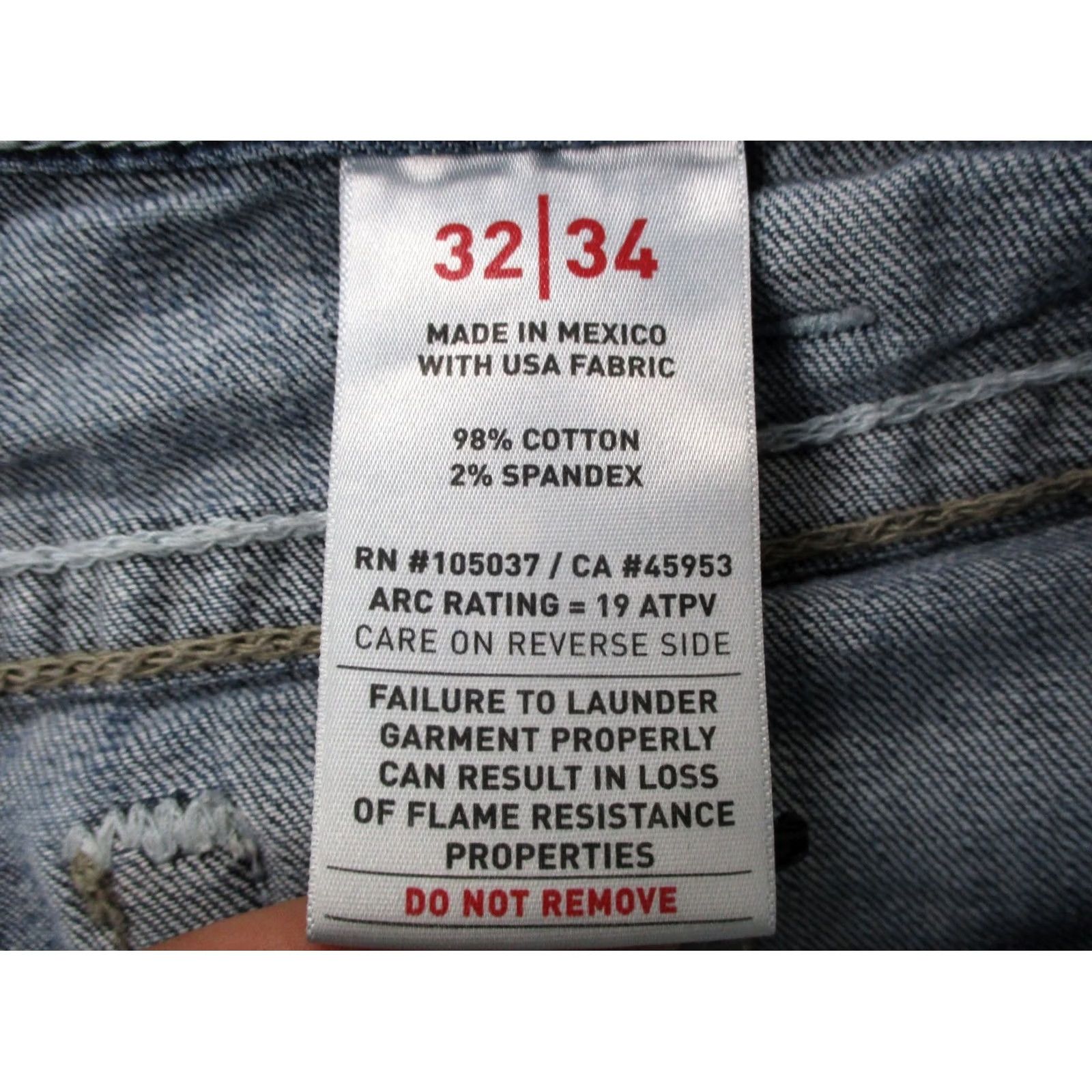 Ariat Ariat Jeans Mens 32 X 34 Blue Denim M7 Slim Straight Flame-Resistant Work Jeans Size US 30 / EU 46 - 7 Thumbnail
