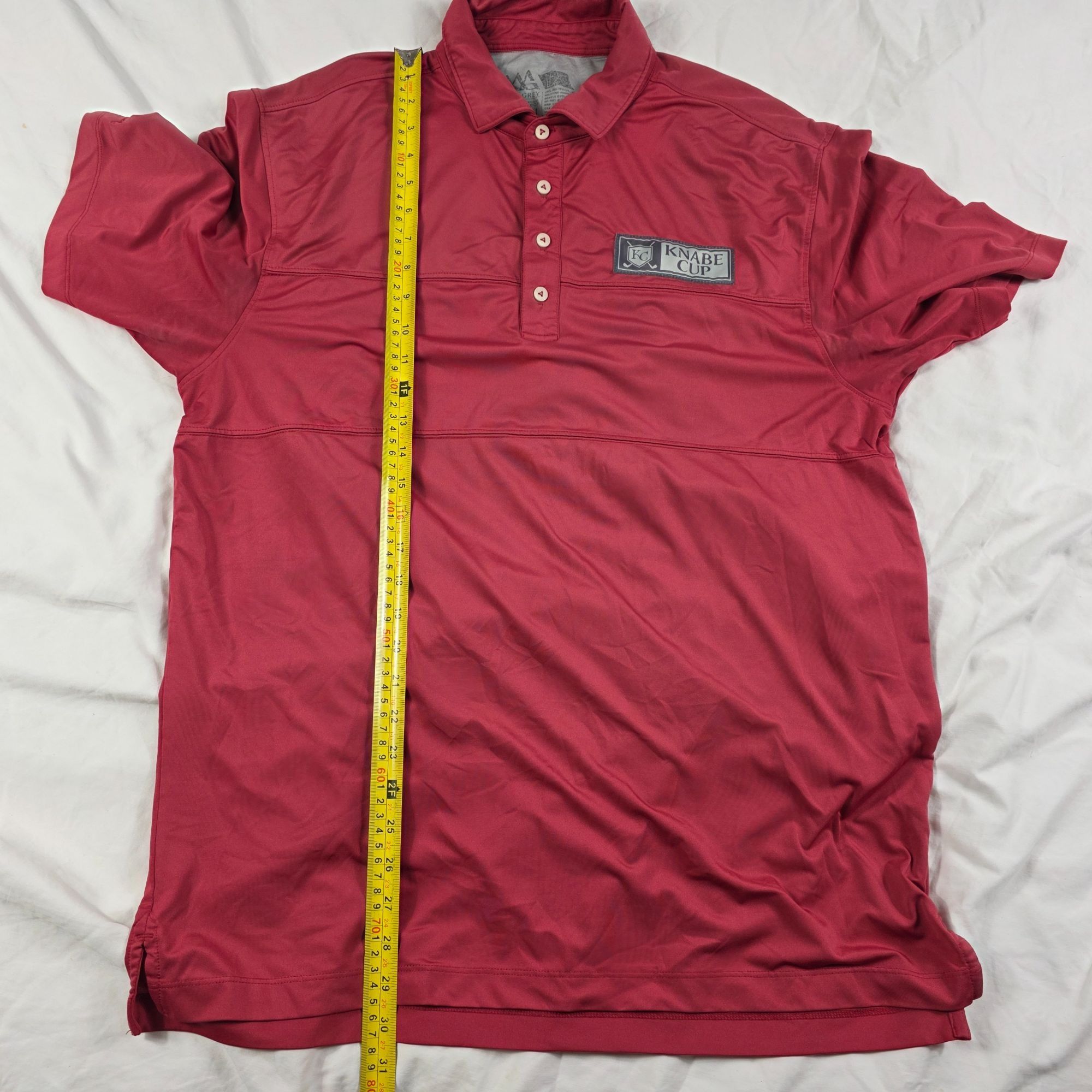 Other Matte Grey Mens Size Large Red Golf Polo Shirt Knabe Cup Per Size US XL / EU 56 / 4 - 10 Thumbnail