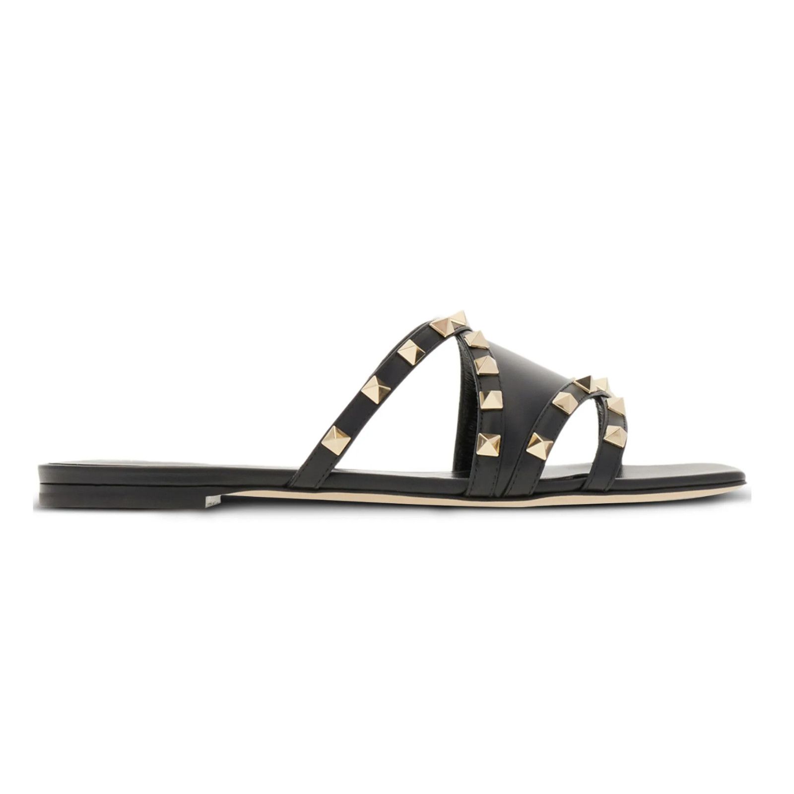 Valentino Valentino Rockstud Crisscross Strap Leather Black Slip On Size US 10 / IT 40 - 5 Thumbnail