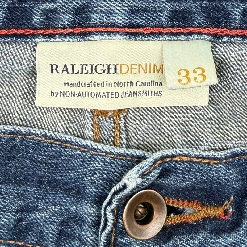 Raleigh Denim Raleigh Denim Straight Selvedge Jeans 33 Made in USA Size 33" - 2 Thumbnail