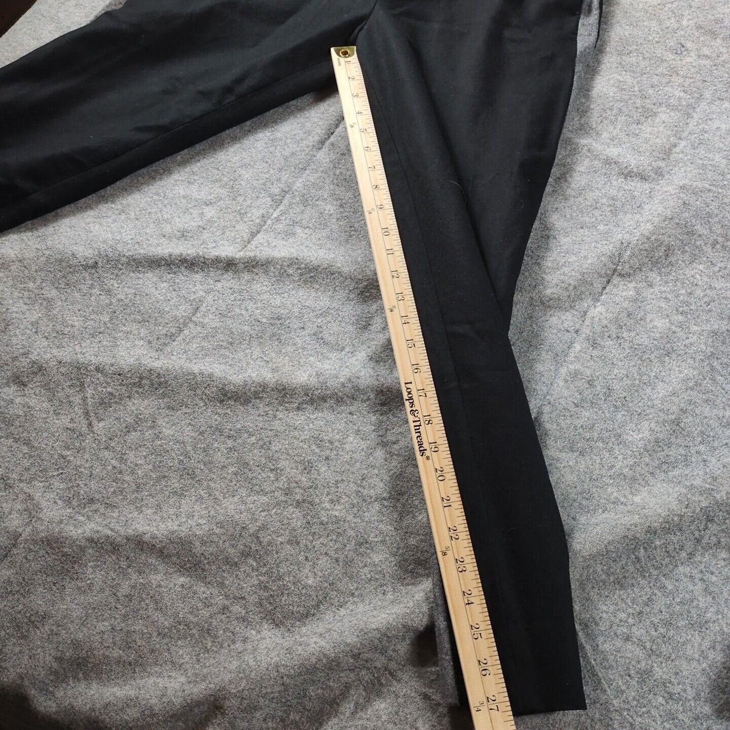 DIGAWEL DIGAWEL Slacks Black with Gray Stripes Size 3 (L) 100% Wool Size US 34 / EU 50 - 4 Thumbnail