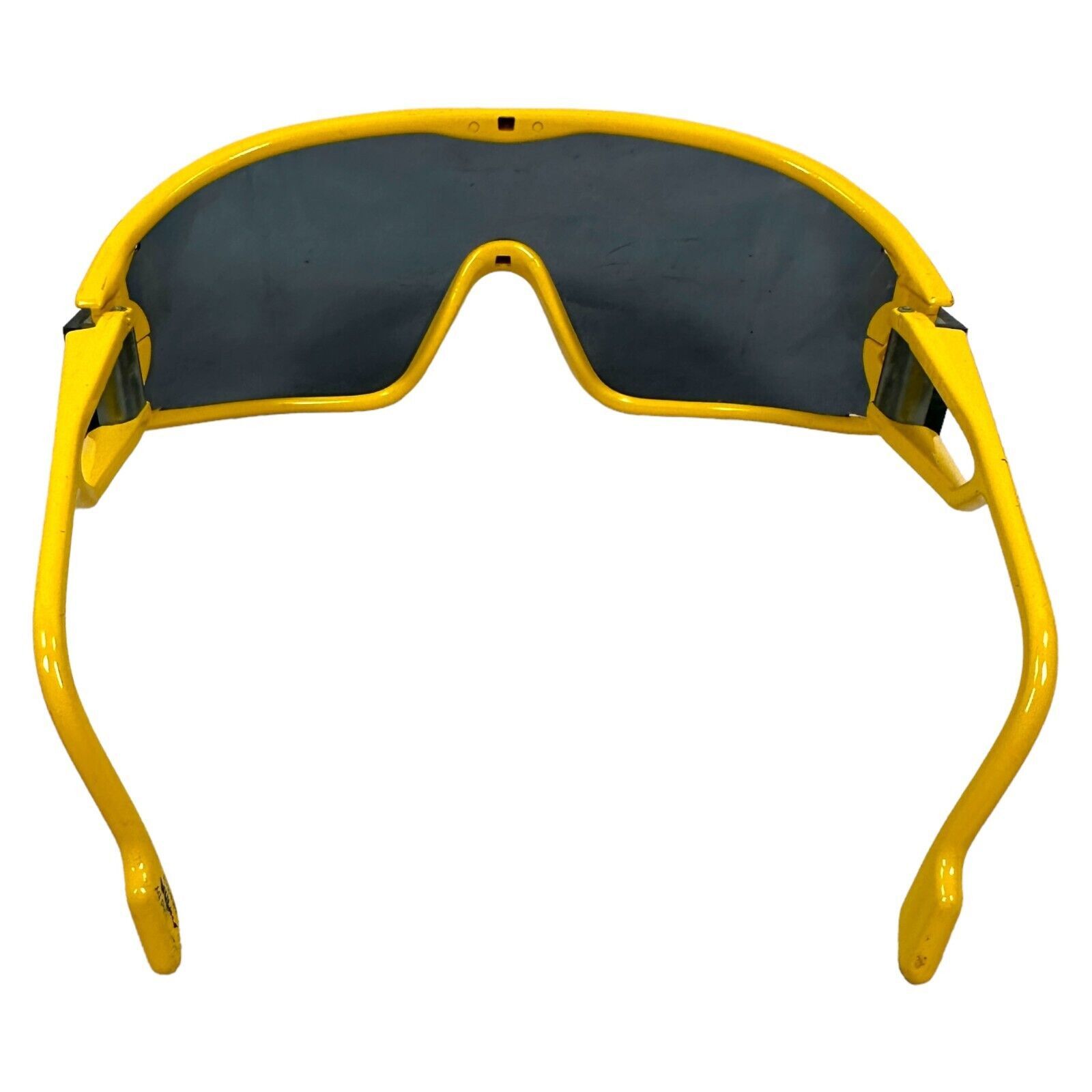 The Unbranded Brand Vintage Alpina Swatch Shield Sunglasses Yellow 80s Macho Man Size ONE SIZE - 5 Thumbnail