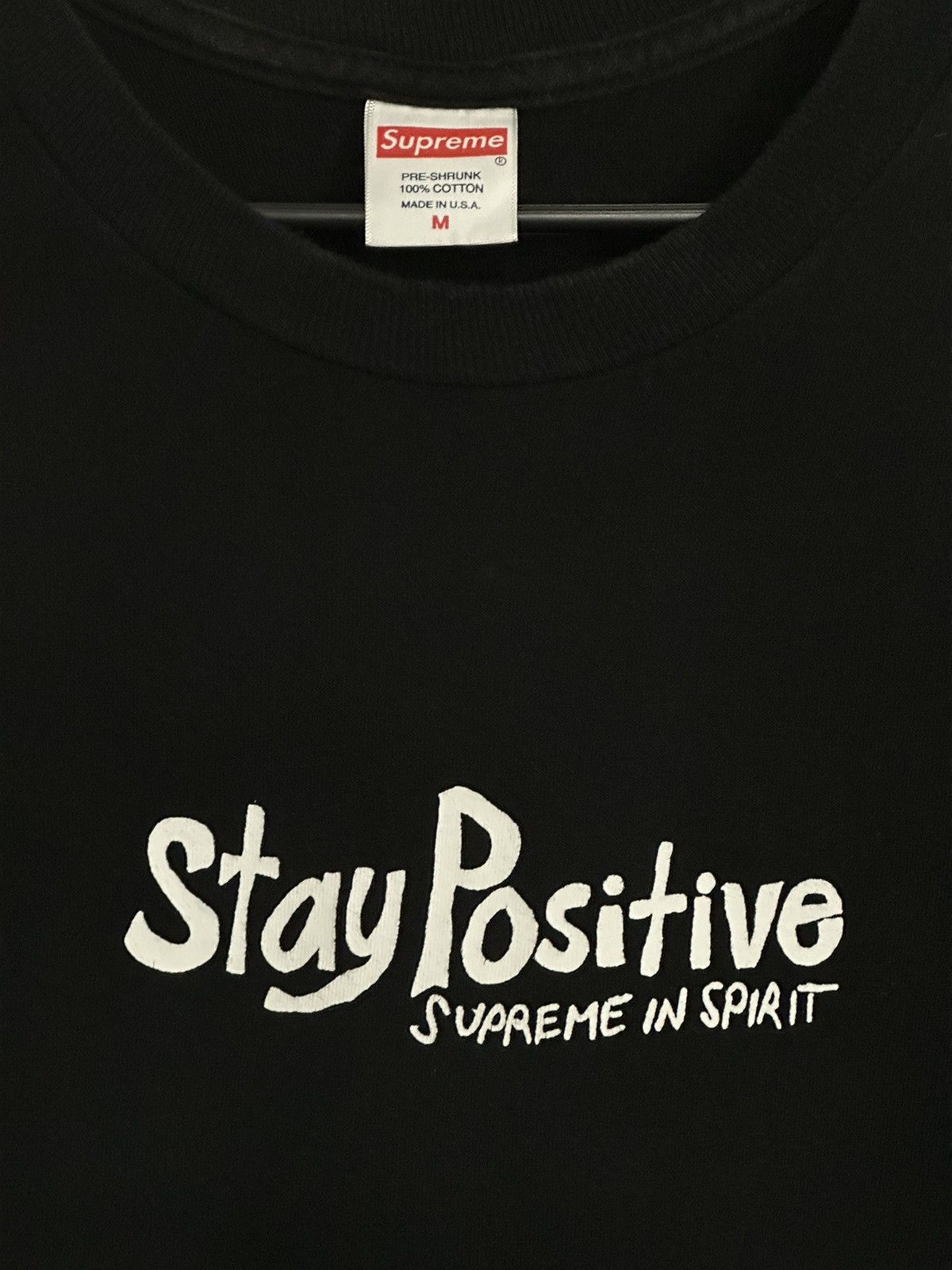 Supreme Stay Positive Tee Woodland popular Camo