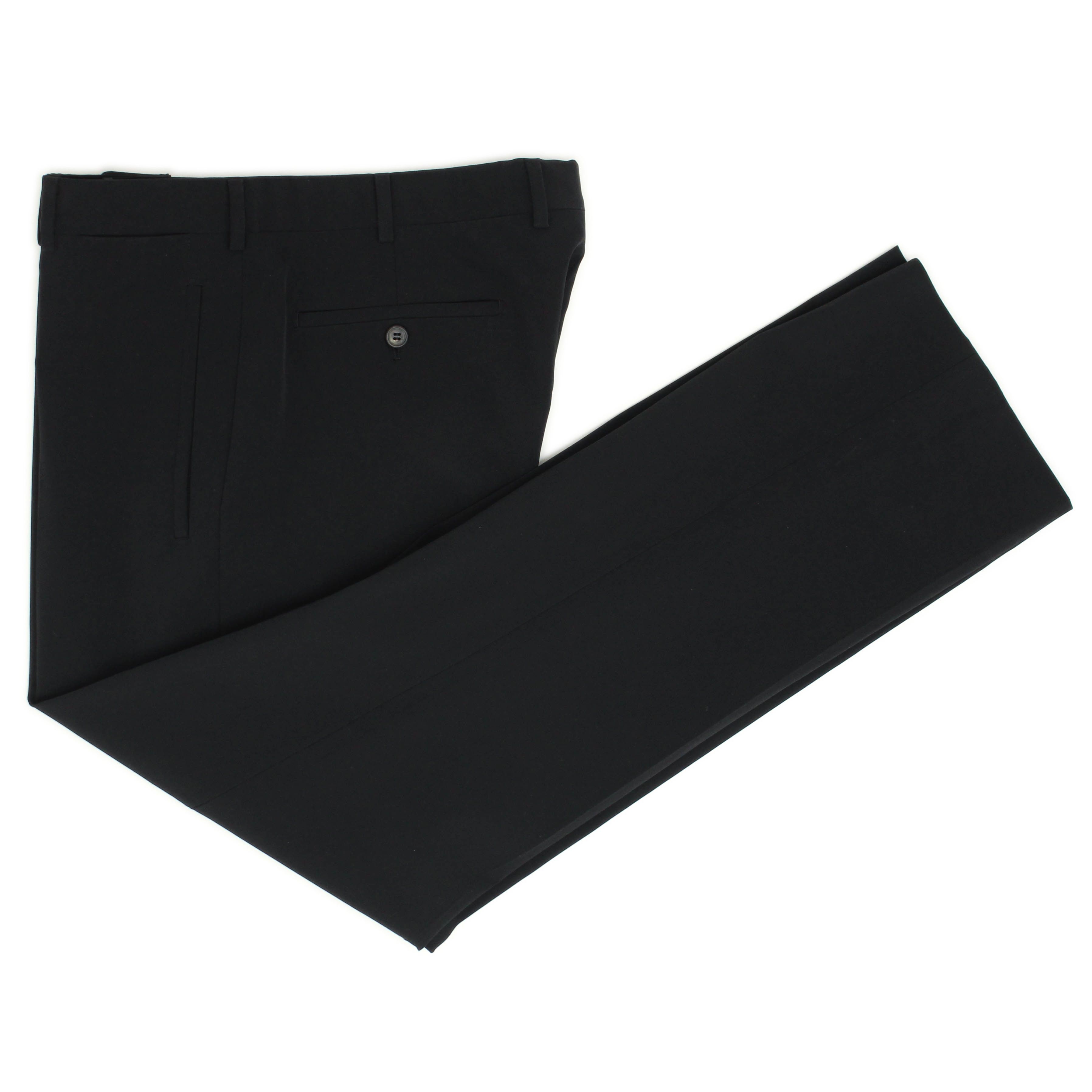 image of Prada Y2K Polyester/elastane Straight Leg Trousers in Black, Men's (Size 36)