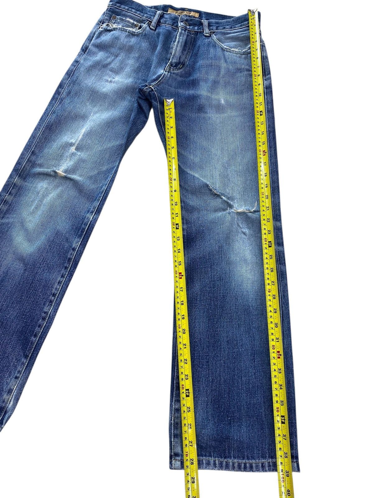 Japanese Brand Original Basic Light Wash Style Straight Leg Jeans Size US 30 / EU 46 - 8 Thumbnail