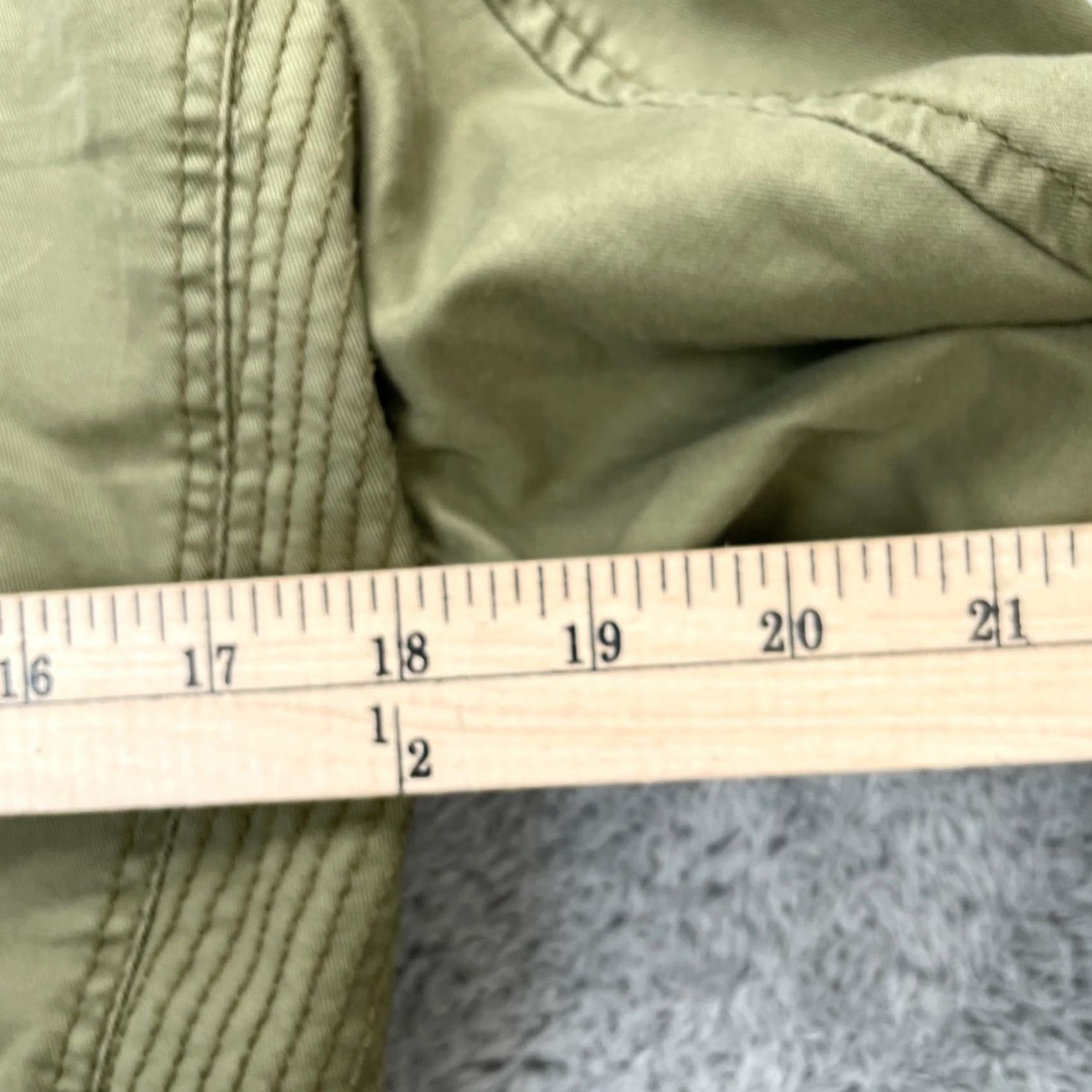 H&M H and M Jacket Womens Green Military Coat Utility Army Field Canvas Full Zip 8 Size M / US 6-8 / IT 42-44 - 6 Thumbnail