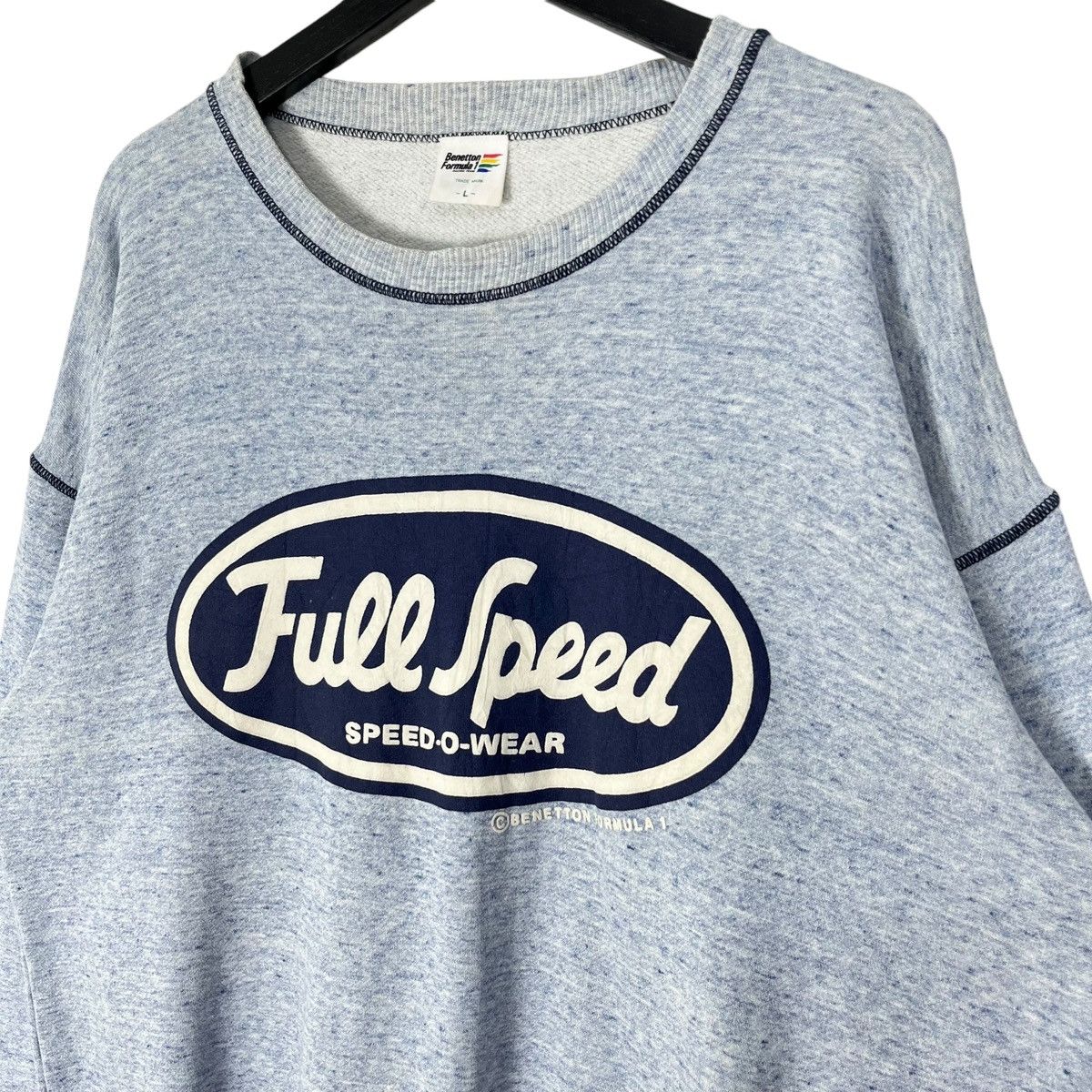 Benetton × Formula 1 × Vintage Vintage Benetton Formula 1 Full Speed Sweatshirt Size US L / EU 52-54 / 3 - 2 Thumbnail