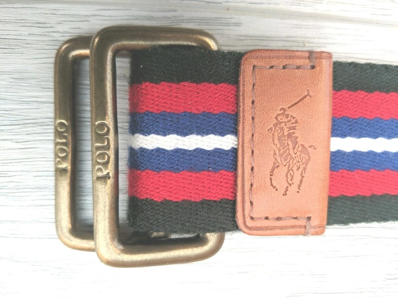 Polo Ralph Lauren Polo Ralph Lauren Belt Leather Pony Brass Ring Buckle Size 40 - 3 Thumbnail