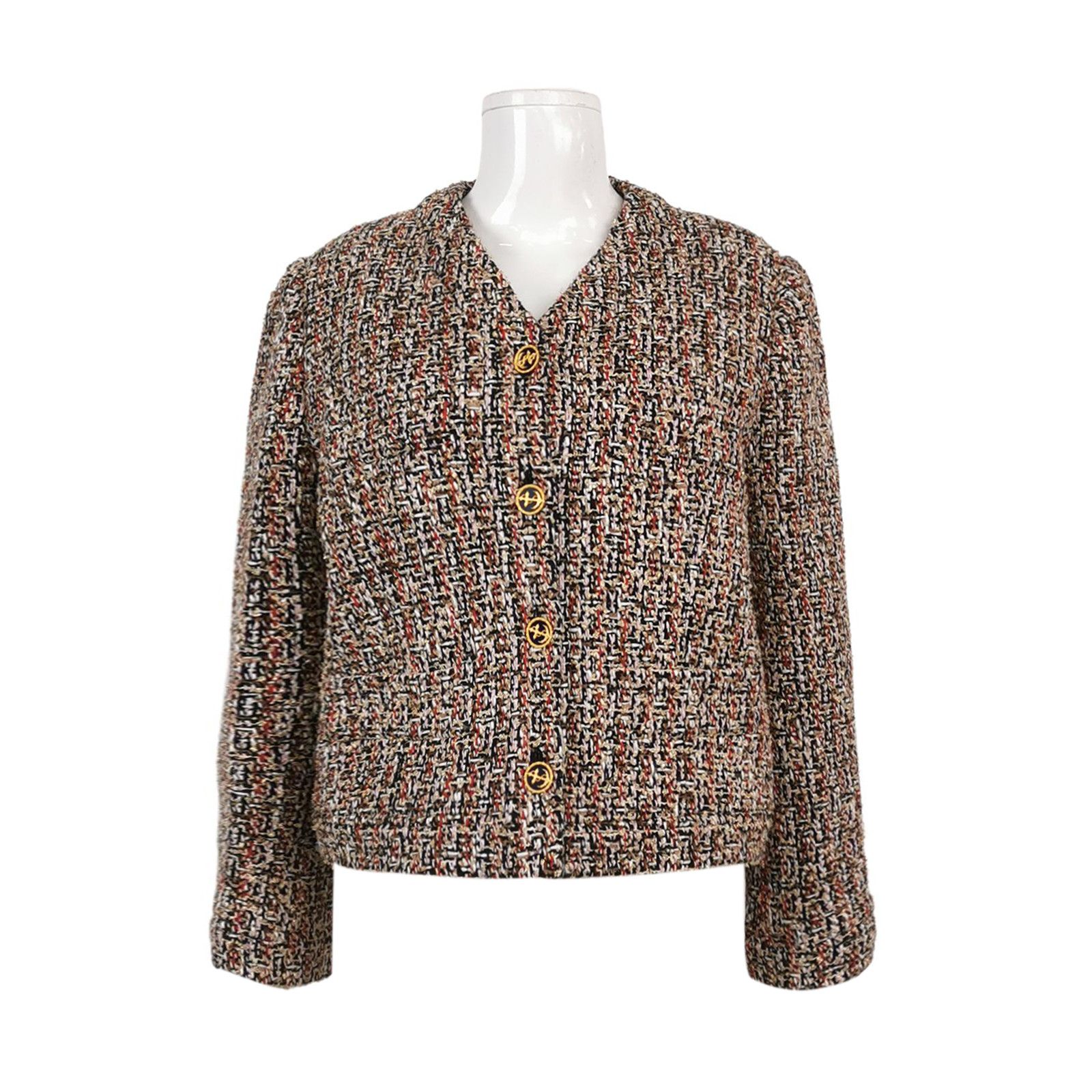 Louis Vuitton Louis Vuitton Tweed Button Up Jacket Size 38 Size S / US 4 / IT 40 - 1 Thumbnail