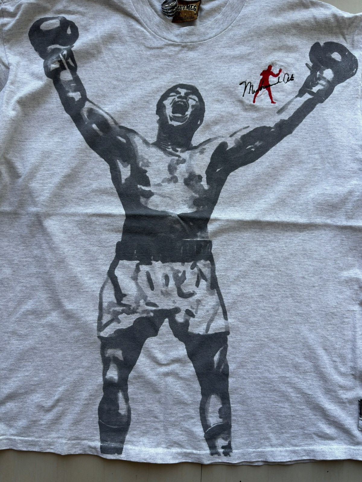 Nutmeg 90s Muhammad Ali Boxer GOAT World Champion VTG Nutmeg Shirt Size US XL / EU 56 / 4 - 3 Thumbnail