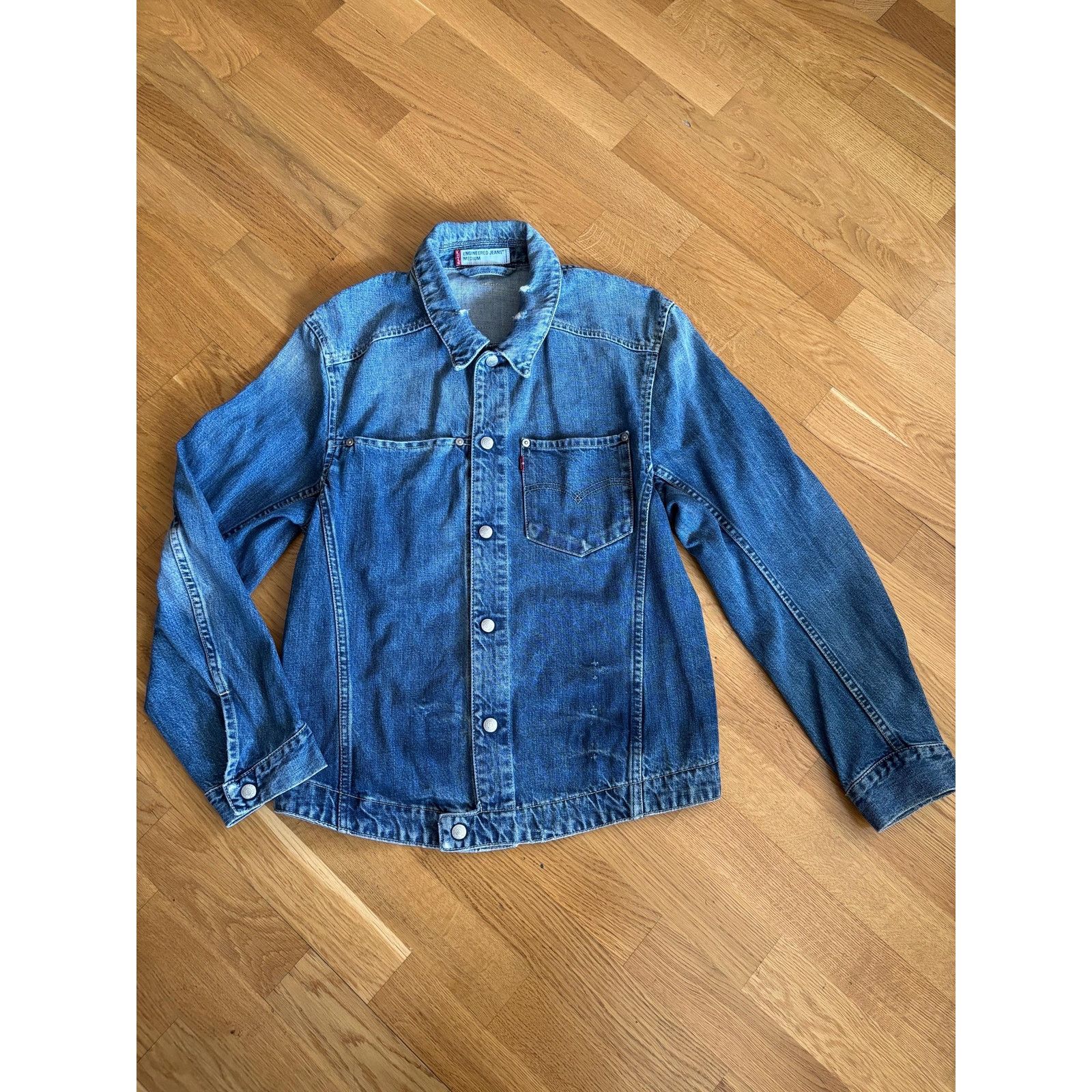 Levi's Levi's Engineered Denim Jacket Red Tab Y2K Medium Fit Size US M / EU 48-50 / 2 - 2 Thumbnail