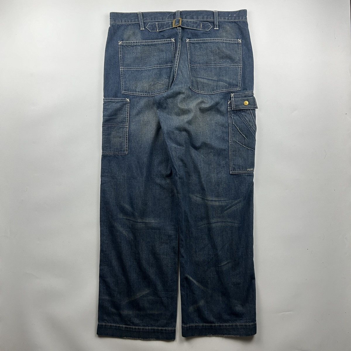 RRL Ralph Lauren RRL Ralph Lauren Paint Indigo Pants Size US 35 - 9 Thumbnail