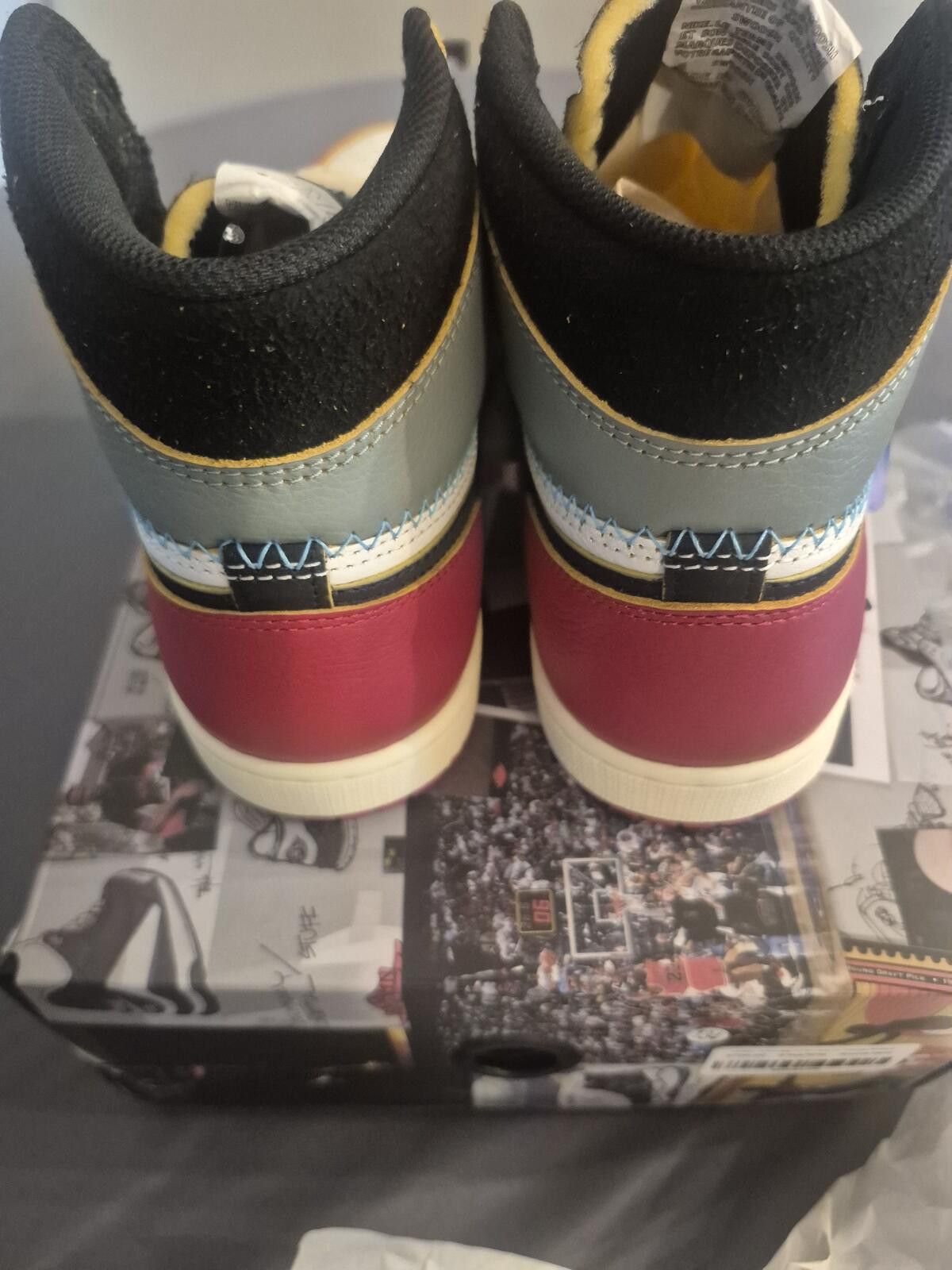 Jordan Brand Jordan 1 Retro High OG SP Union LA Chicago Shadow Sz 8.5 M Size US 8.5 / EU 41-42 - 5 Thumbnail