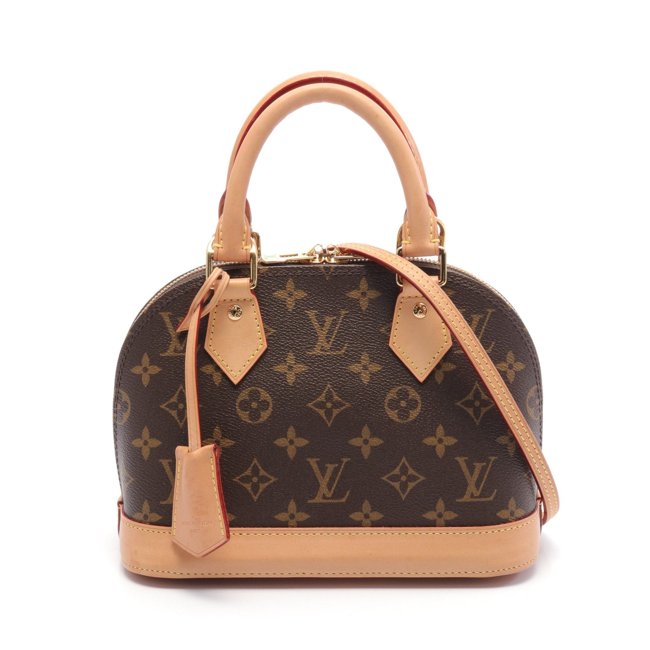 Louis Vuitton Louis Vuitton Alma Bb Monogram Handbag Leather Brown Size ONE SIZE - 1 Thumbnail