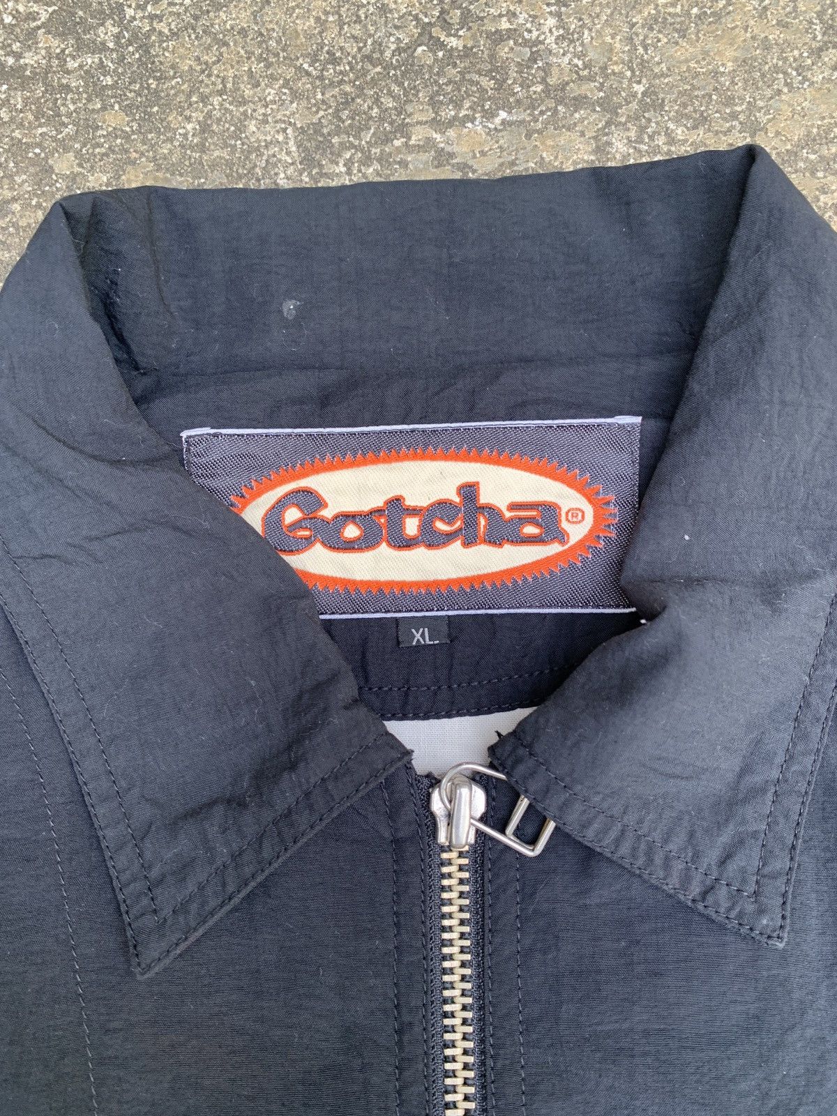 Gotcha × Vintage 1990s Gotcha Surf USA Dragon Graphic Sleeve Nylon Jacket Size US XL / EU 56 / 4 - 8 Thumbnail