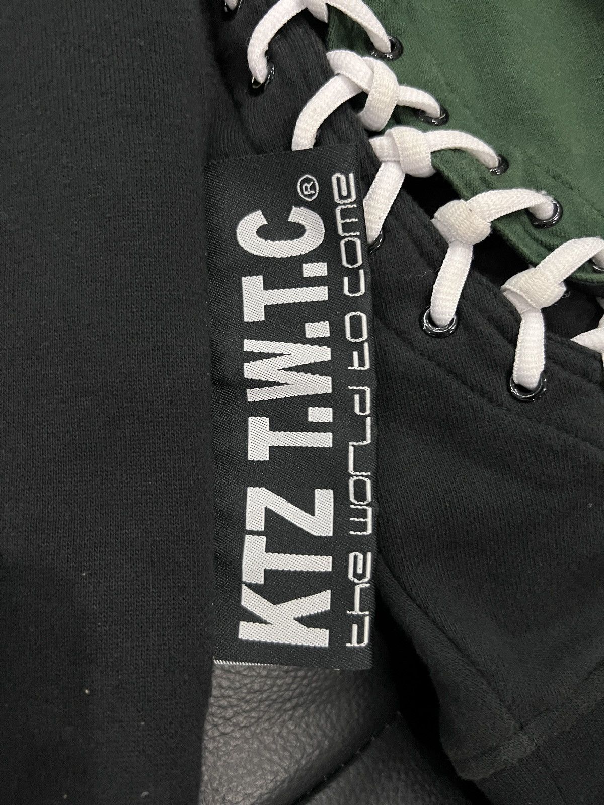KTZ KTZ FW16 Runway Baseball Lace Panel Hoodie Size US L / EU 52-54 / 3 - 4 Thumbnail