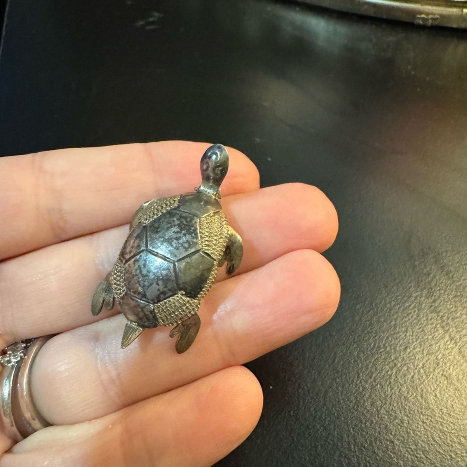 NBDN Nobrandedon VTG Mexican Sterling Sikver turtle brooch Size ONE SIZE - 5 Thumbnail