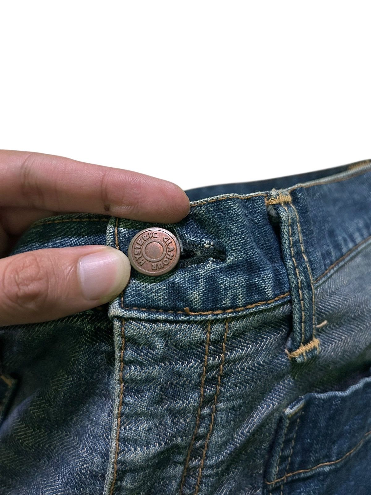 Hysteric Glamour × Kapital × Vintage HYSTERIC GLAMOUR HAGI FLARE VINTAGE DENIM JEANS Size US 28 / EU 44 - 9 Thumbnail
