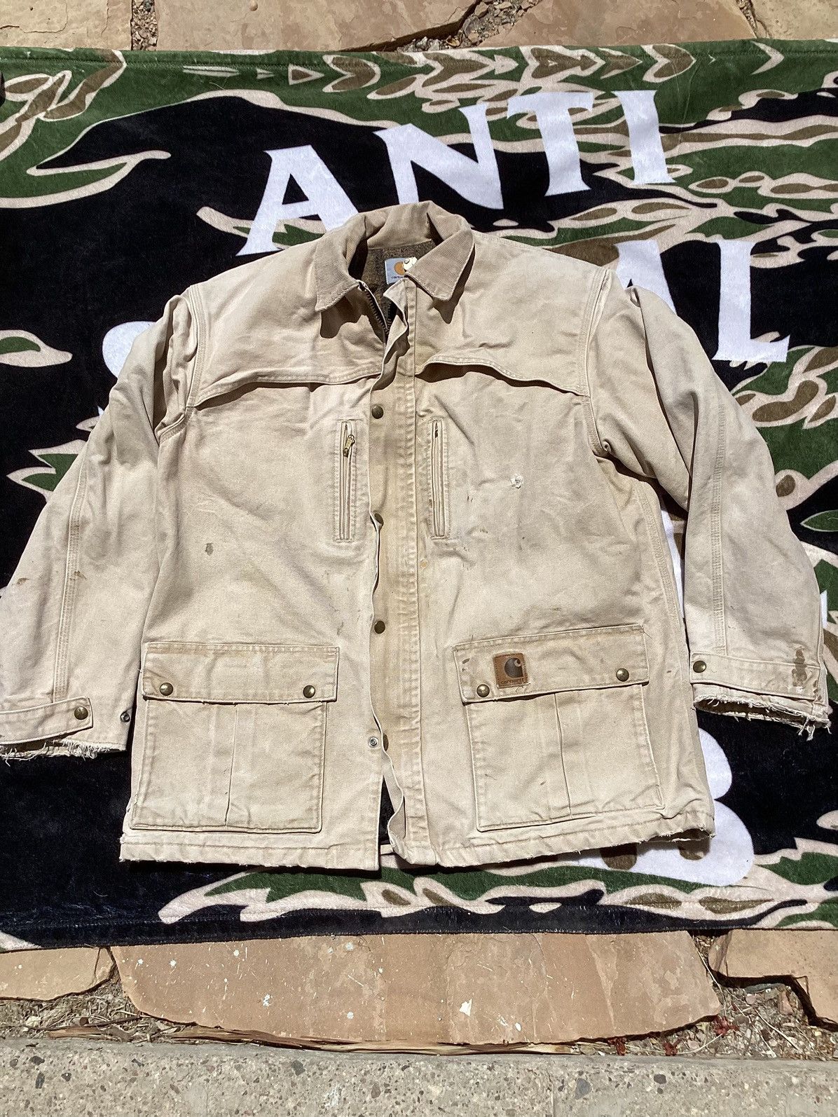 Carhartt Vintage Carhartt USA thermal line zip/button workwear jacket Size US XL / EU 56 / 4 - 1 Thumbnail