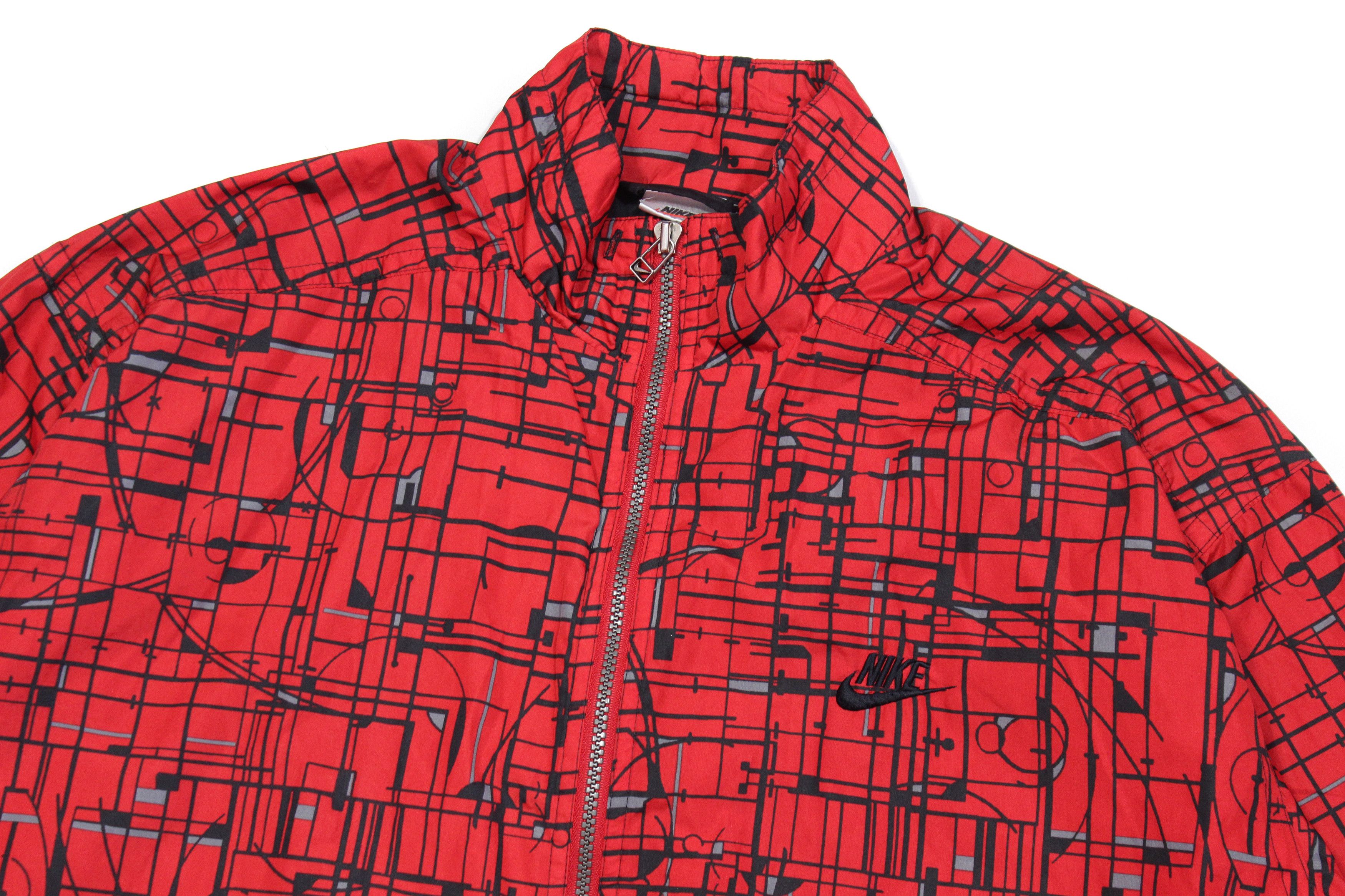 Nike 90S Swoosh Logo Pattern Jacket Size US M / EU 48-50 / 2 - 3 Thumbnail