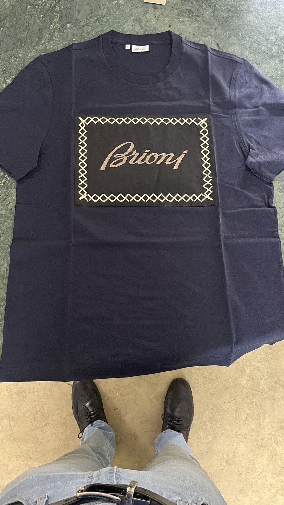 Brioni Brioni big logo tshirt very rare limited edition Size US S / EU 44-46 / 1 - 2 Thumbnail