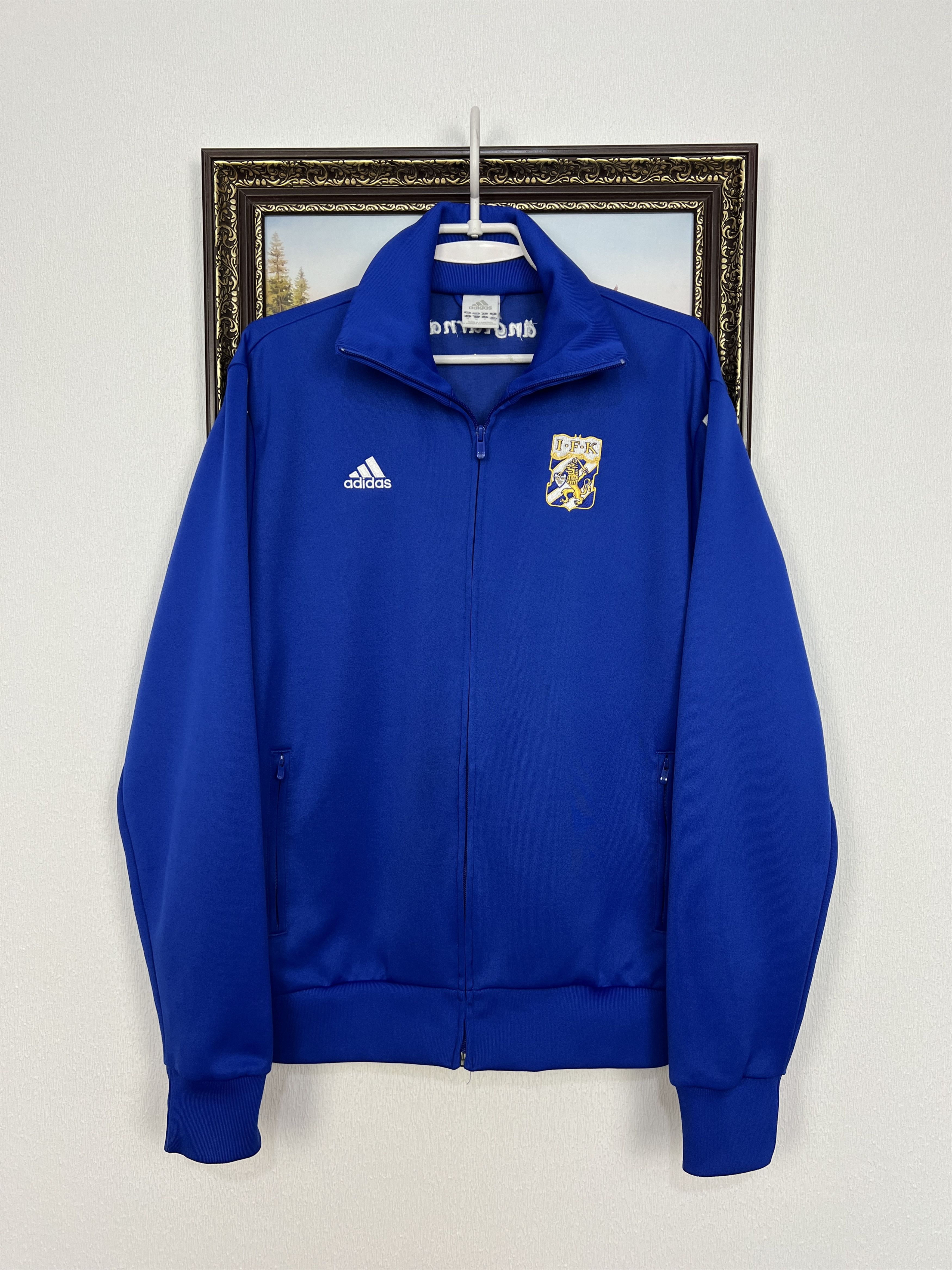 Adidas Vintage Adidas IFK Goteborg Football Jacket Soccer Blue Size US M / EU 48-50 / 2 - 1 Thumbnail