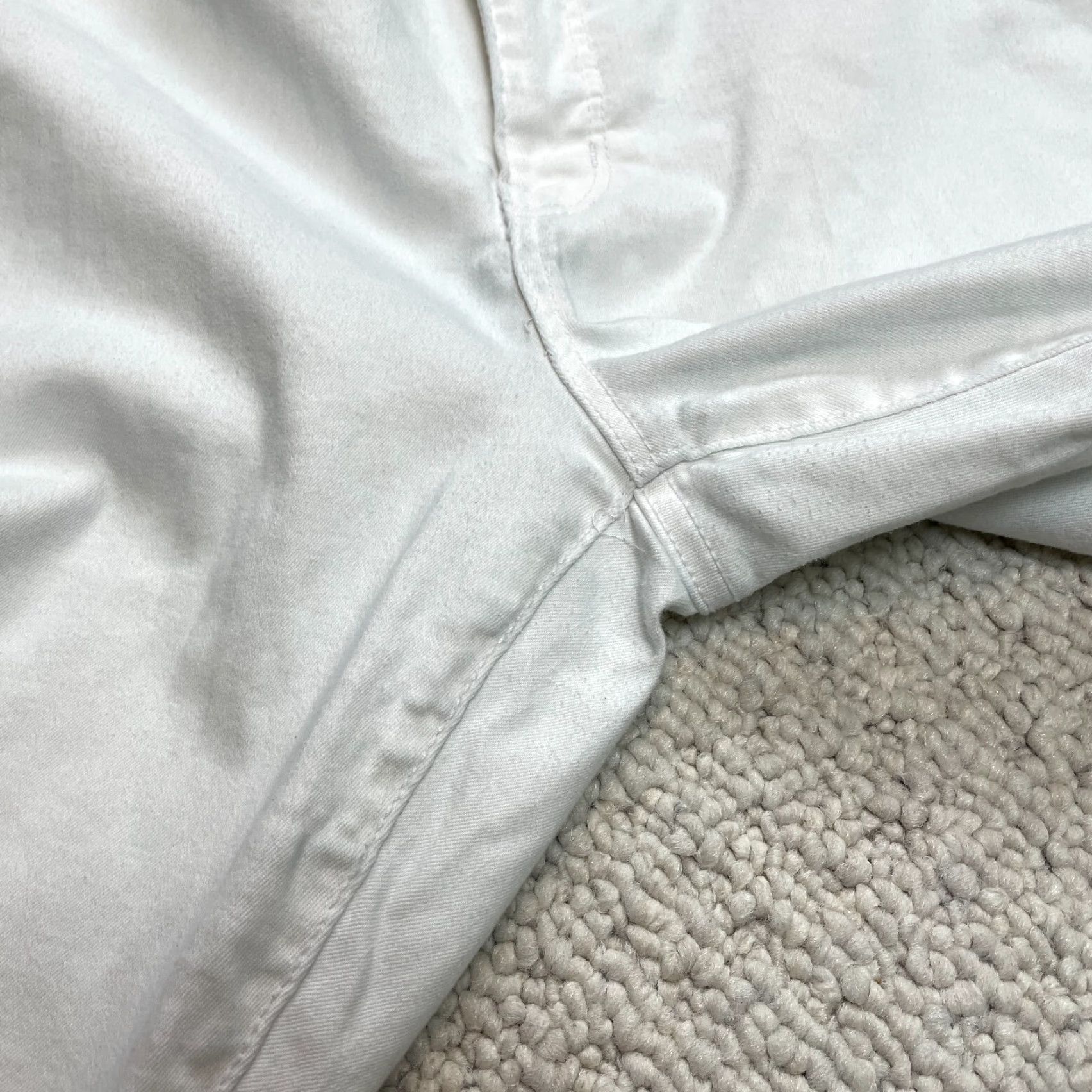 Vintage VINTAGE Crown & Ivy White Jeans Womens 14 R Skinny Distressed 34x28 Denim 5-Pocket Womens Branded Jeans Size 36" / US 14 / IT 50 - 5 Thumbnail
