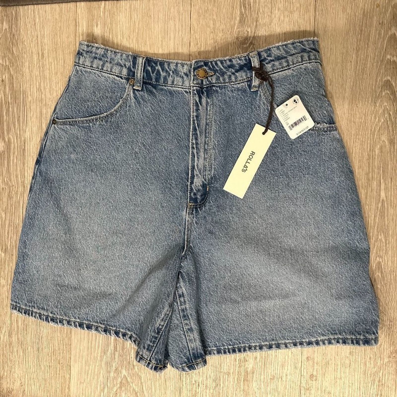 Free People Free People Rolla's Mirage Long Shorts - Lt Blue - 31 Size 31" - 9 Thumbnail
