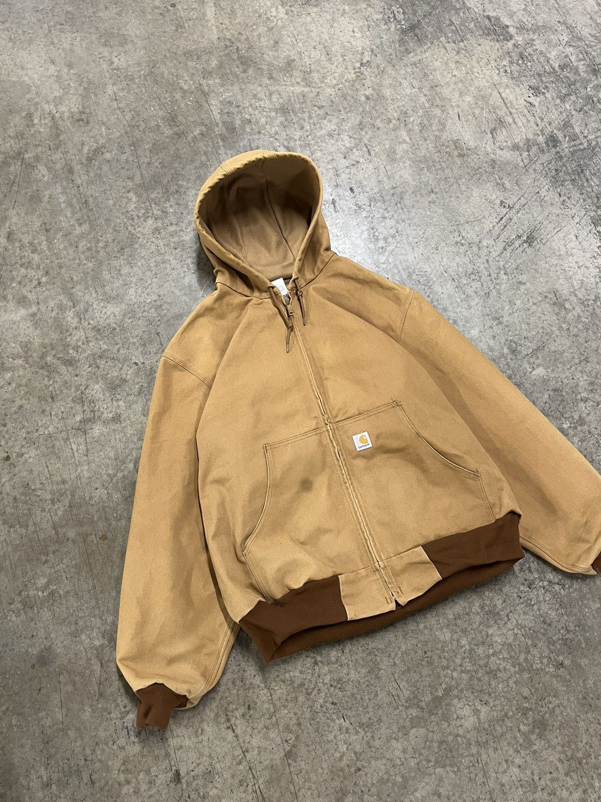 Carhartt × Vintage Carhartt vintage hooded zip up jacket rare hype workwear Size US XL / EU 56 / 4 - 2 Thumbnail