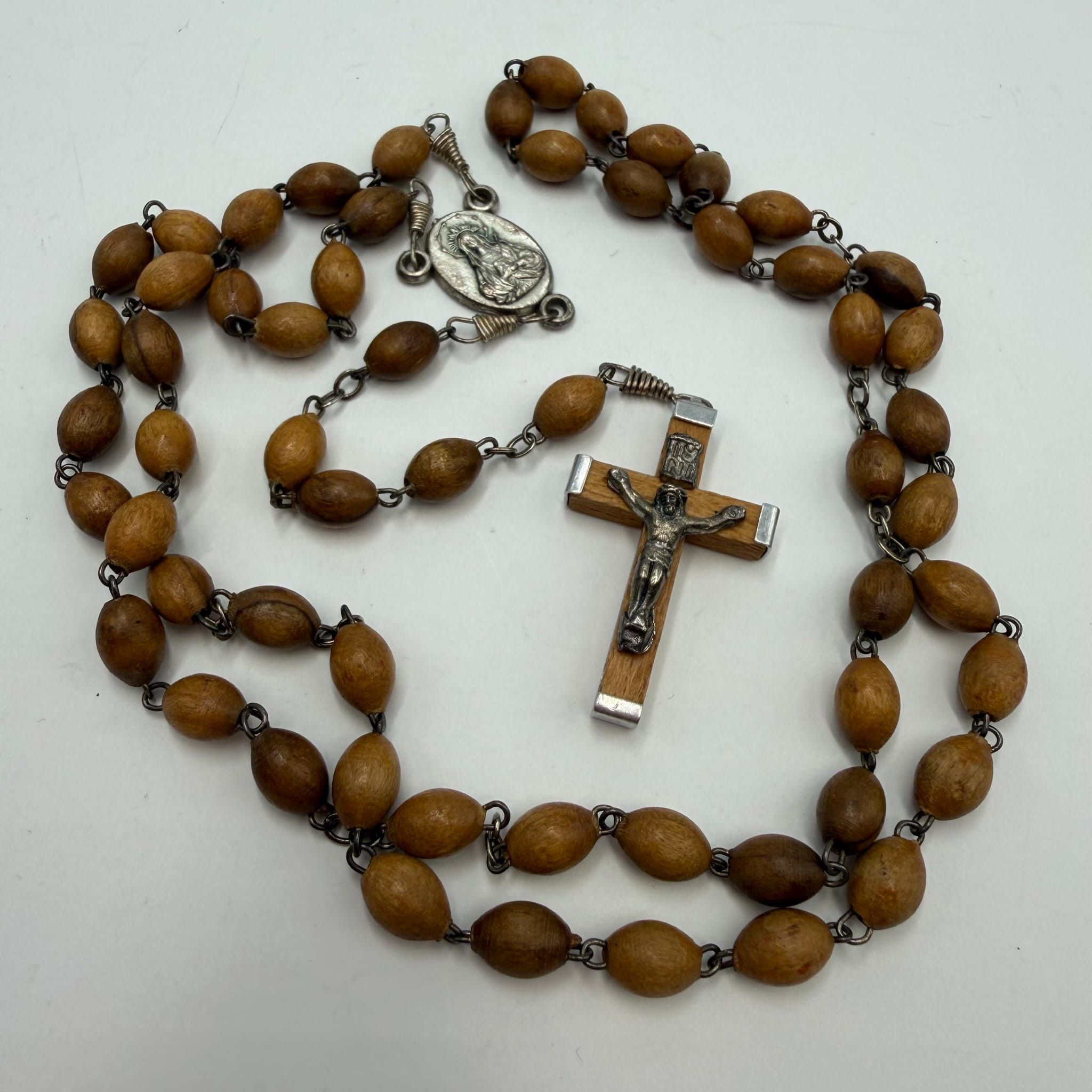 Other Jerusalem Olive Wood Rosary Necklace - Handmade Holy Land Size ONE SIZE - 1 Thumbnail