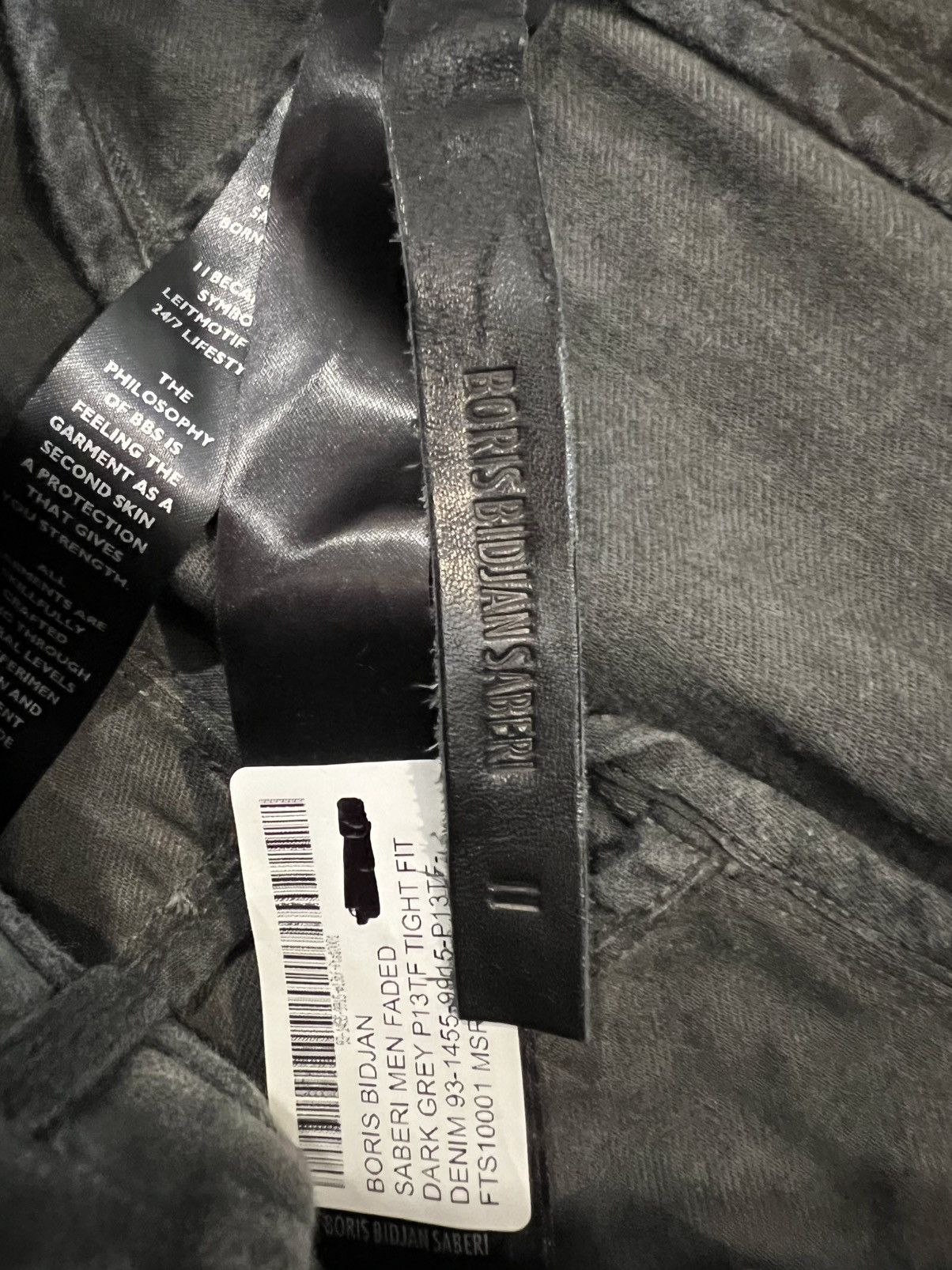 Boris Bidjan Saberi Boris Bidjan Saberi P13 Tight Fit Jeans II Small Faded Dark Size US 30 / EU 46 - 9 Thumbnail
